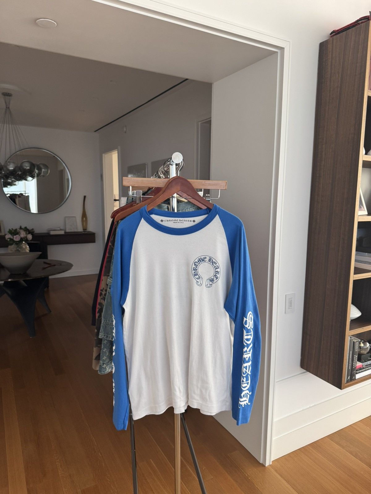 Chrome Hearts Chrome Hearts White Blue Long Sleeve Size US XL / EU 56 / 4 - 6 Thumbnail
