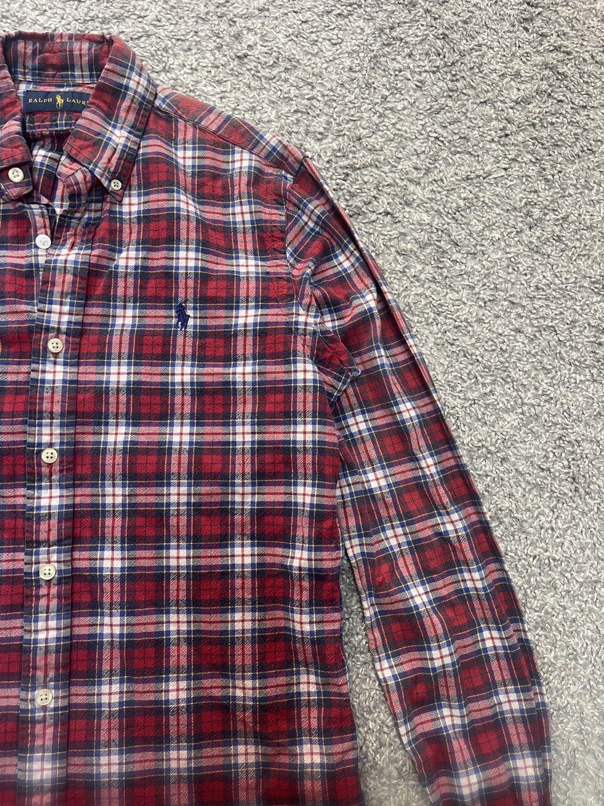 Ralph Lauren × Vintage RALPH LAUREN VINTAGE CHEKERED PLAID SHIRT SIZE XS Size XS / US 0-2 / IT 36-38 - 2 Thumbnail