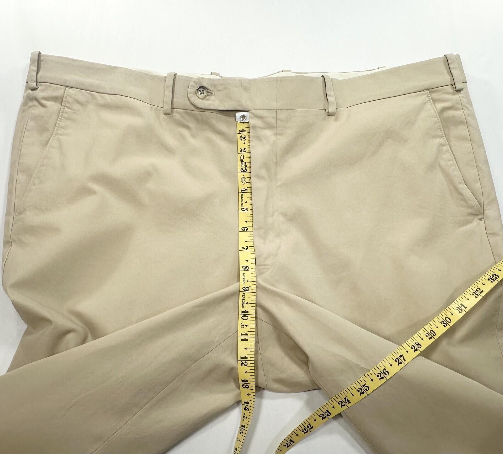 Tom James Tom James Royal Classic Tailored Dress Pants Beige Men 40/28 Size US 40 / EU 56 - 4 Thumbnail