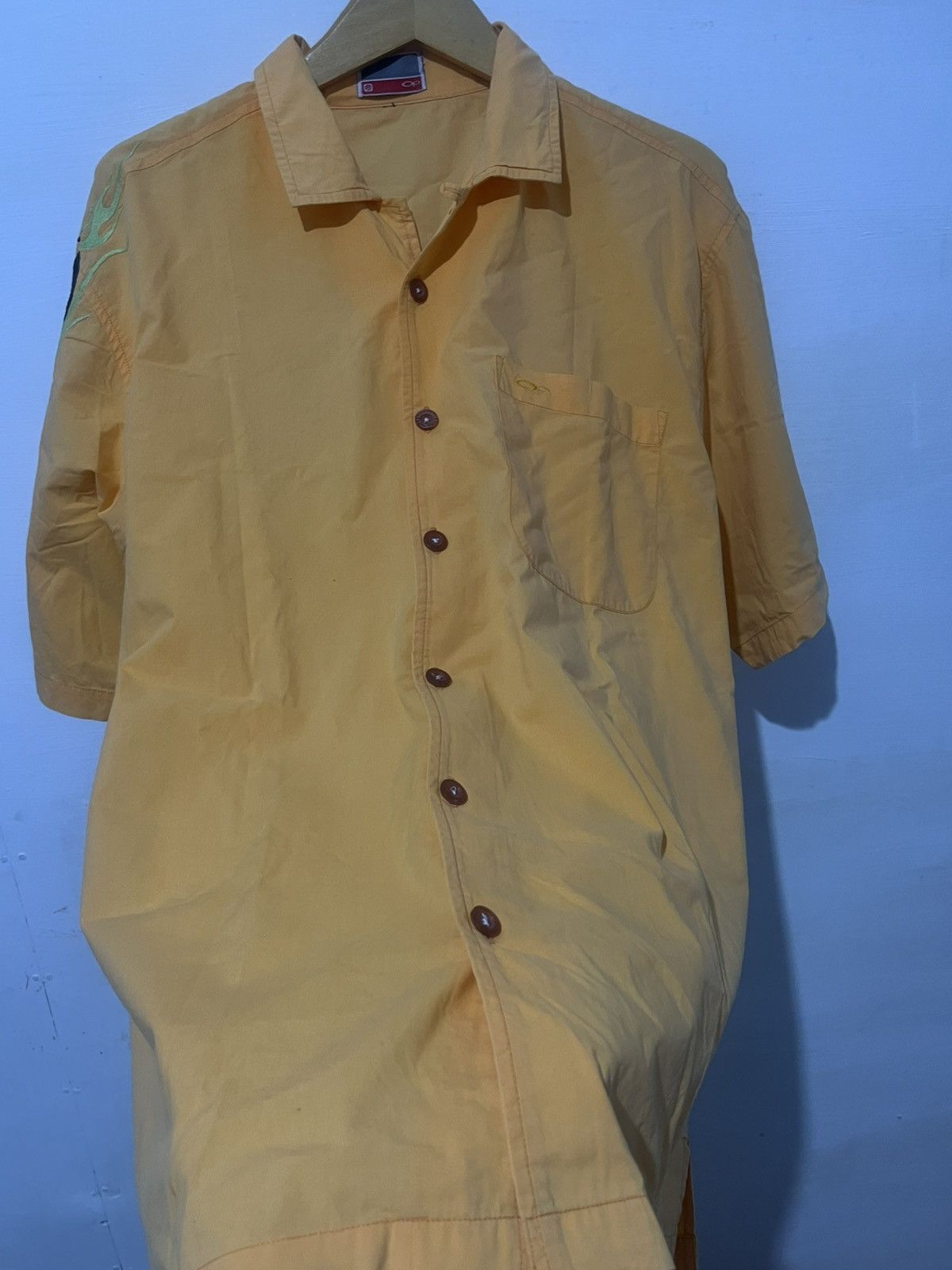 Ocean Pacific VINTAGE Y2K Ocean Pacific OP SP2 Embroidered Flame Shirt Size US XL / EU 56 / 4 - 5 Thumbnail