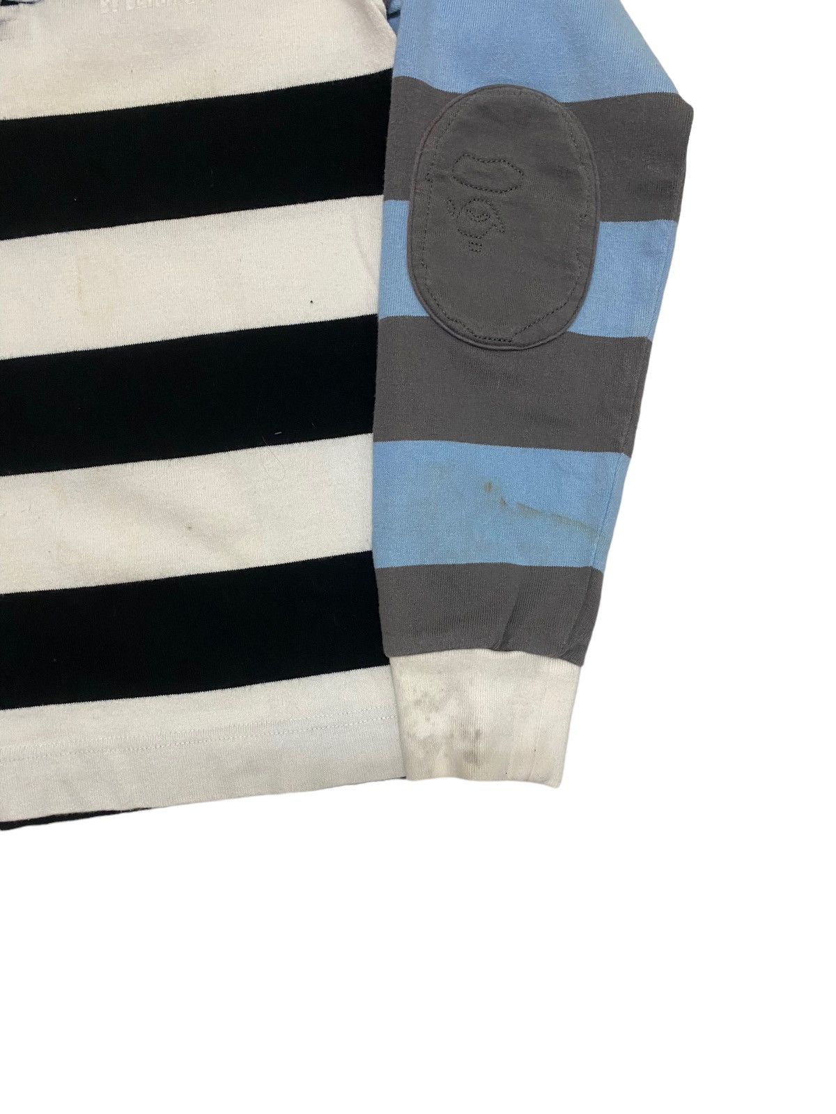 Bape Apee by A Bathing Ape Striped Rugby Shirt Size XS / US 0-2 / IT 36-38 - 3 Thumbnail