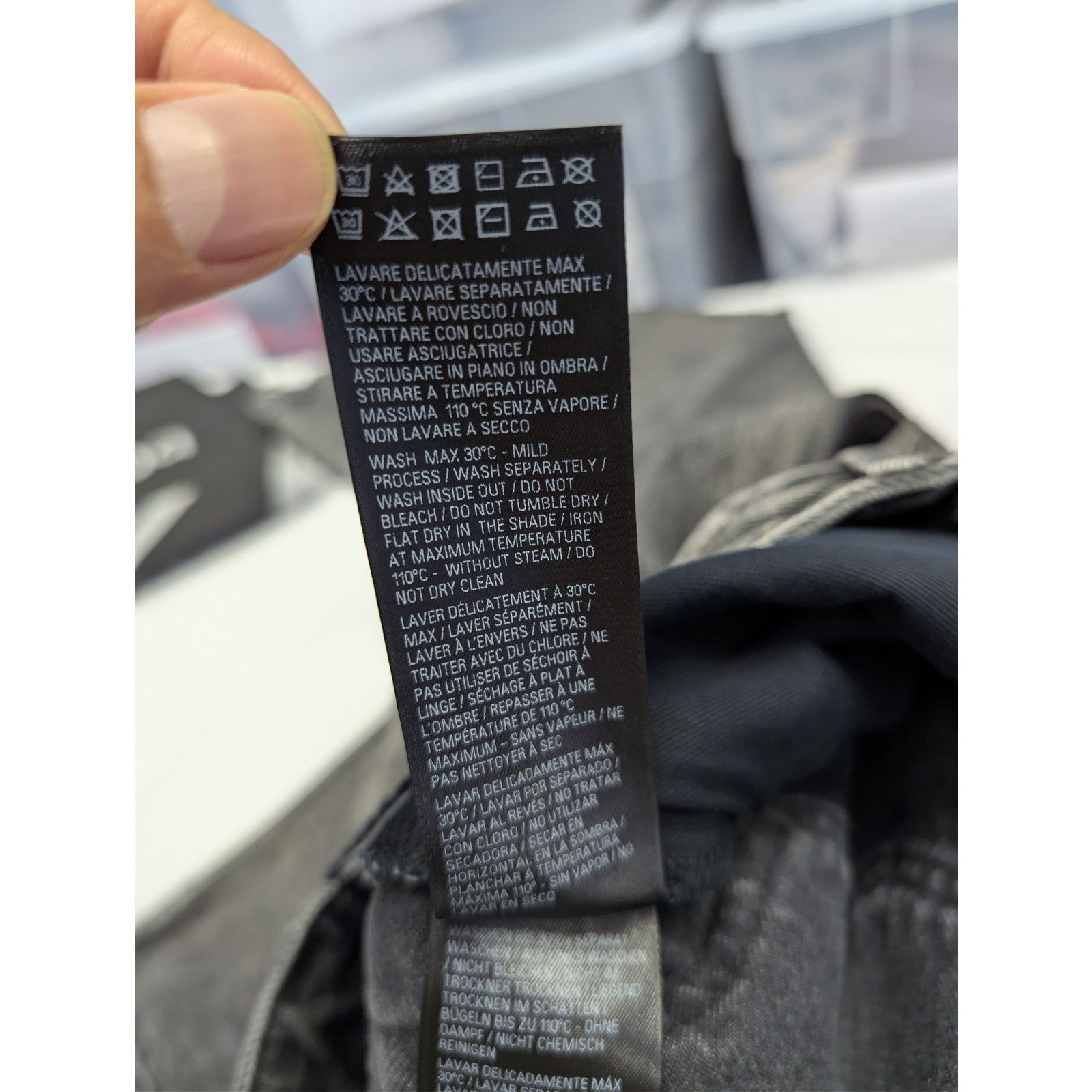 Balenciaga o1rshd1 Organic Japanese Medium Fit Pants in Eco Black Size US 30 / EU 46 - 17 Thumbnail