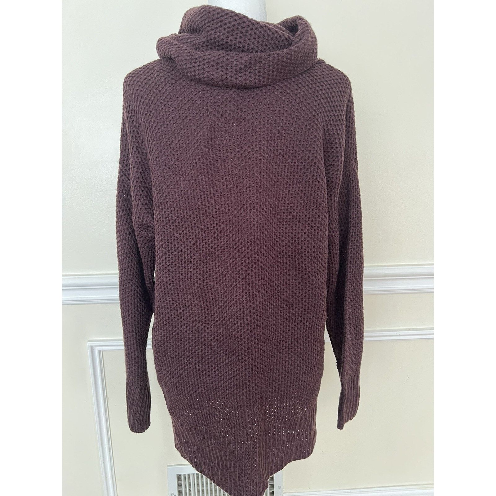 Sanctuary Sanctuary women burgundy sweater knitted warm Size M A003024 Size M / US 6-8 / IT 42-44 - 4 Thumbnail