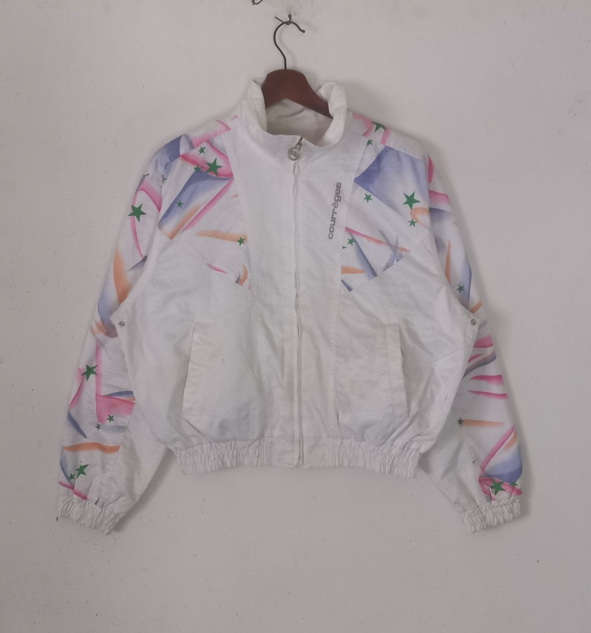 Courreges Rare Courreges sweater/jacket white colour Size M / US 6-8 / IT 42-44 - 1 Thumbnail