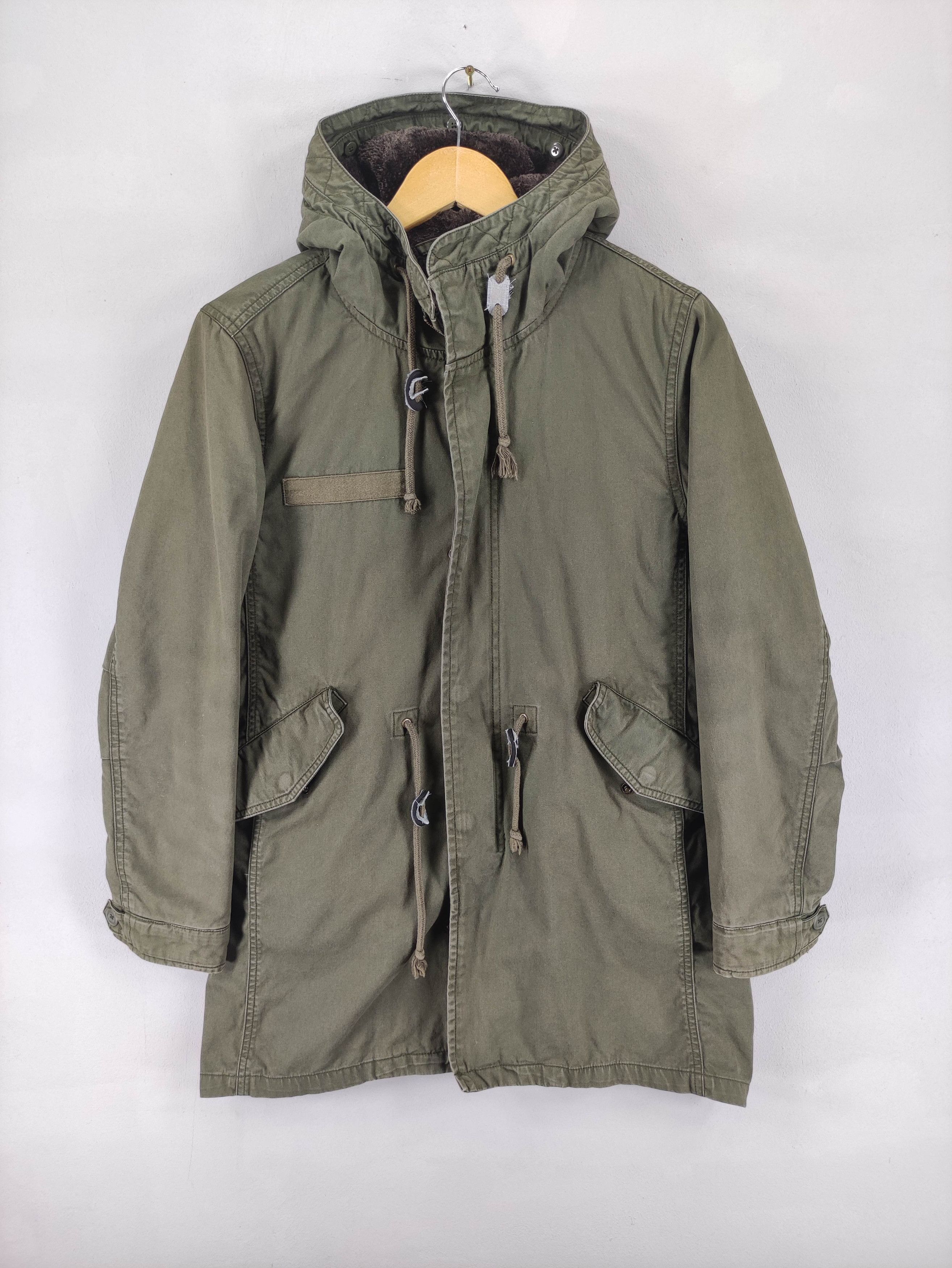 GU Vintage Gu Parka Hooded Jacket Lined Fleece Size US S / EU 44-46 / 1 - 1 Thumbnail