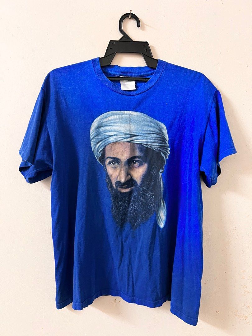 Vintage Vintage Osama Bin Laden Rare Graphic Tee Size US M / EU 48-50 / 2 - 1 Thumbnail