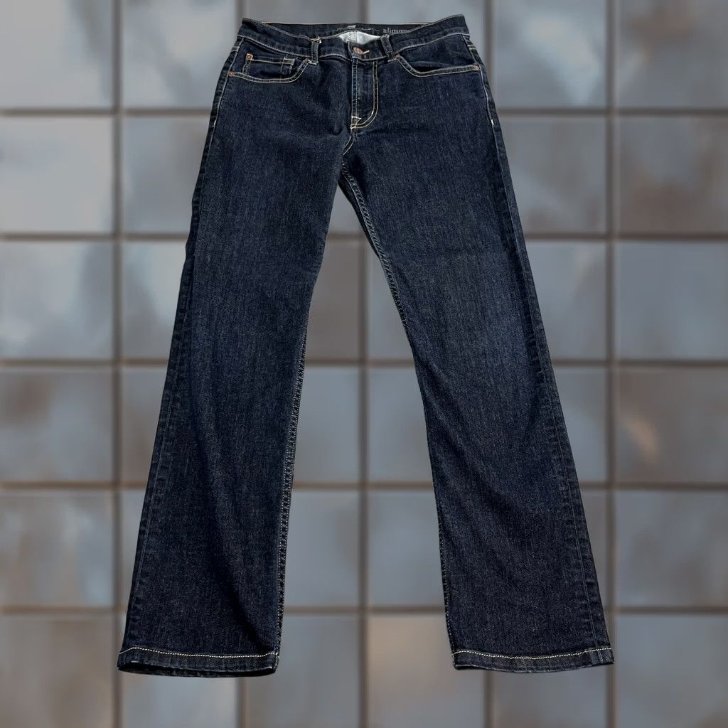 7 For All Mankind 7 For All Mankind Jeans Slim Skinny 31 Dark Blue Denim 5-Pocket Logo Button Zip Mens Regular Slim 7 For All Mankind Jeans Size US 31 - 1 Thumbnail