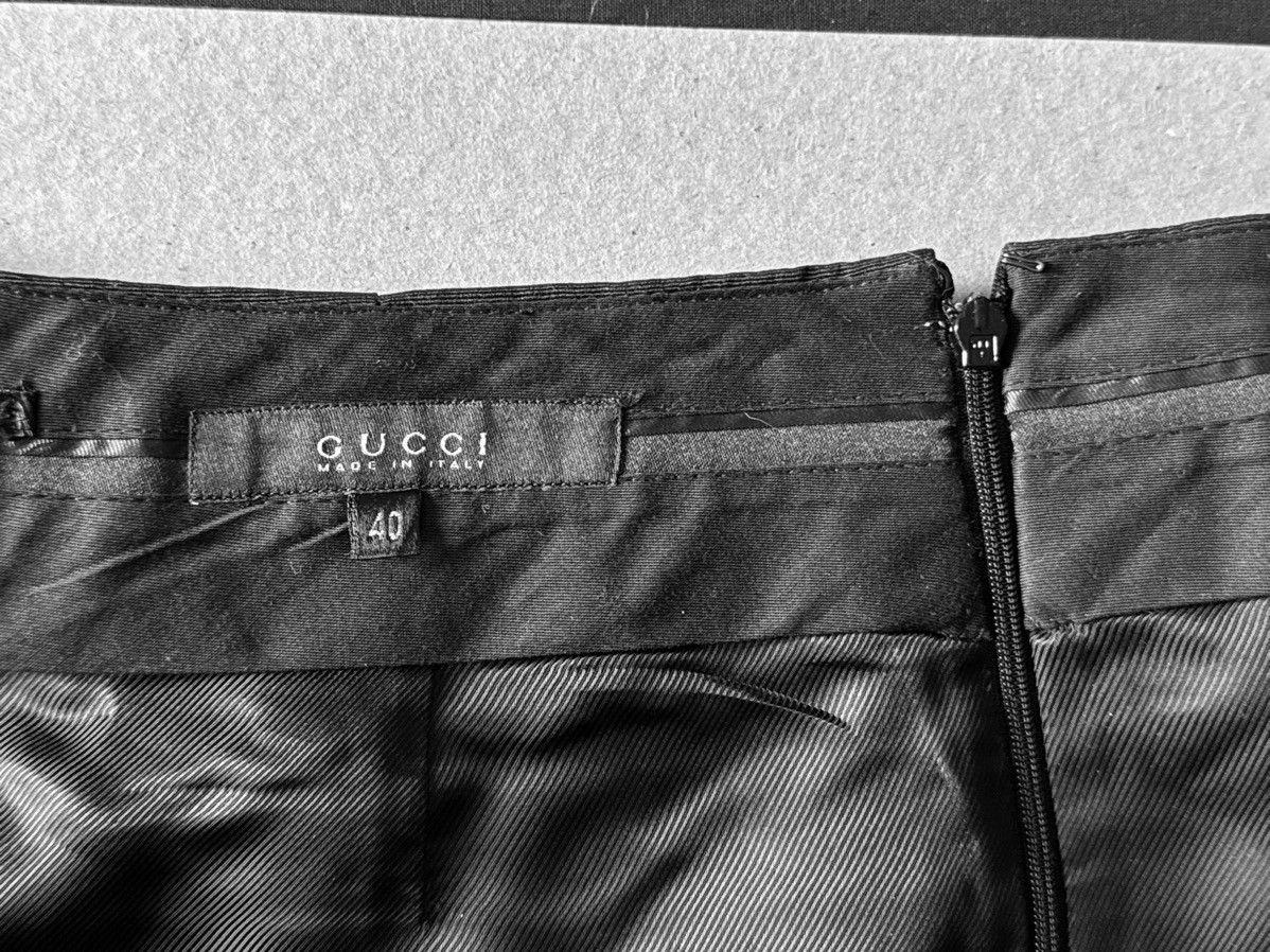 Gucci Gucci by Tom Ford SS 2001 Runway Silk Skirt Velvet Panels Size 27" / US 4 / IT 40 - 3 Thumbnail