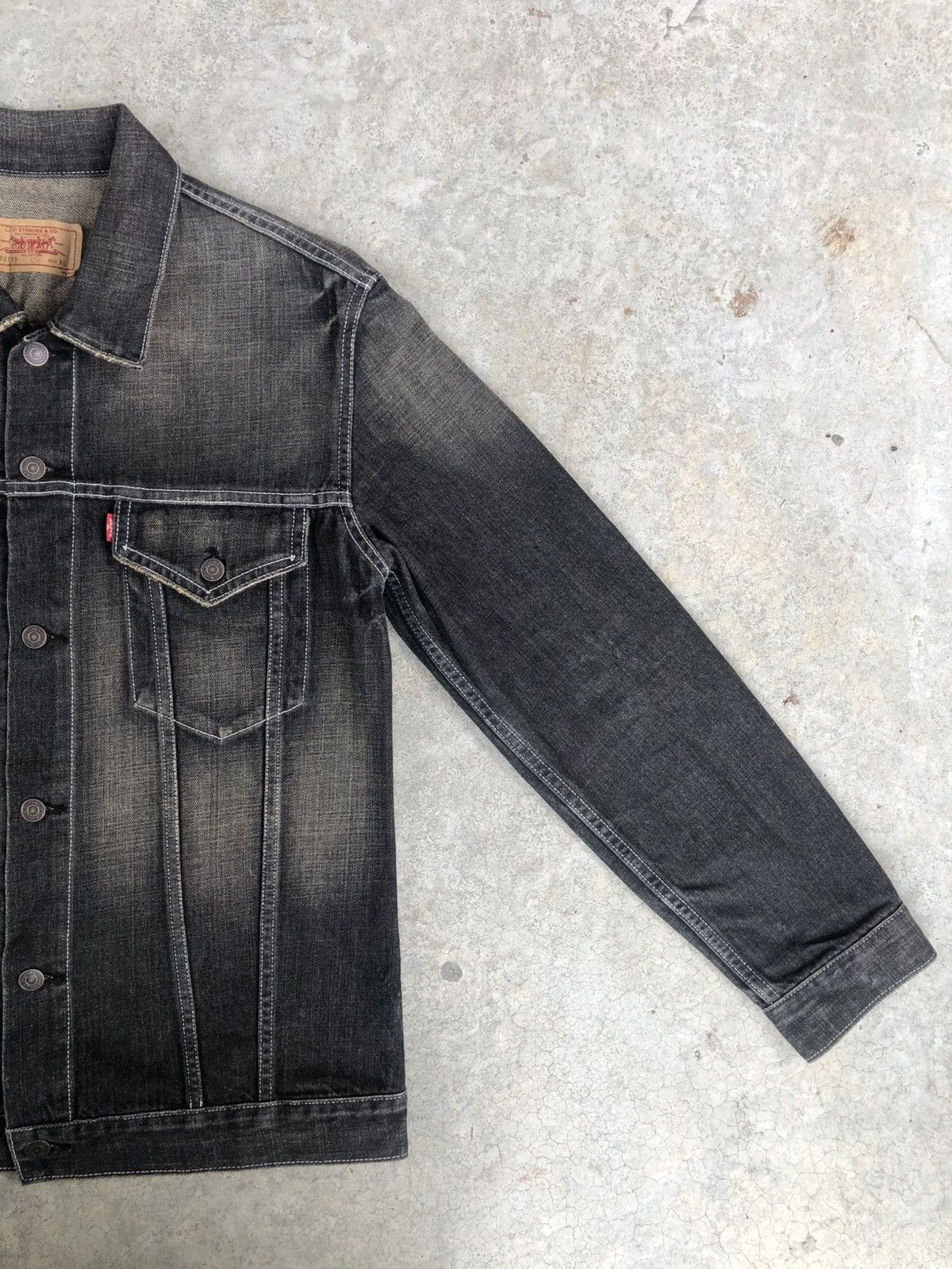Levi's Y2k Levi’s Denim Jacket Mud Wash Distressed Size US L / EU 52-54 / 3 - 5 Thumbnail
