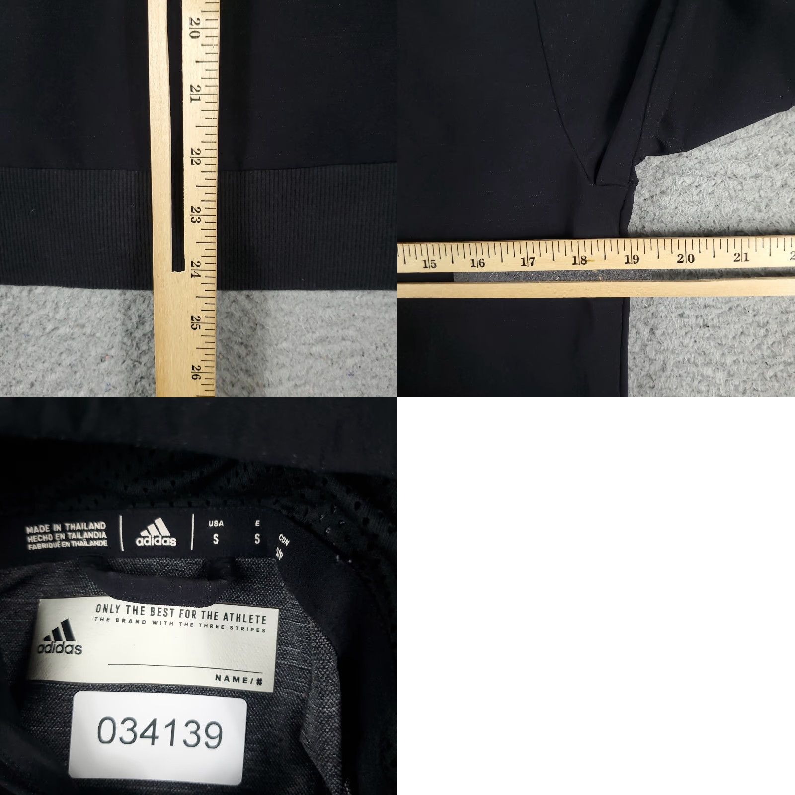 Adidas Adidas Hoodie Mens Size Small Black Full Zip Up Sweatshirt Size US S / EU 44-46 / 1 - 8 Thumbnail