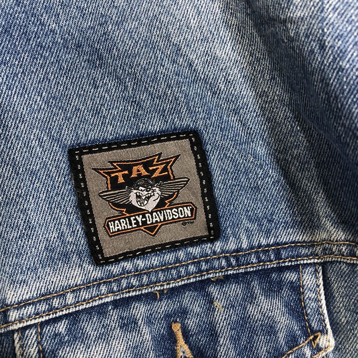 Harley Davidson × Vintage × Warner Bros Harley Davidson Motorcycle Warner Bros 2000 Trucker Jacket Size US XL / EU 56 / 4 - 11 Thumbnail