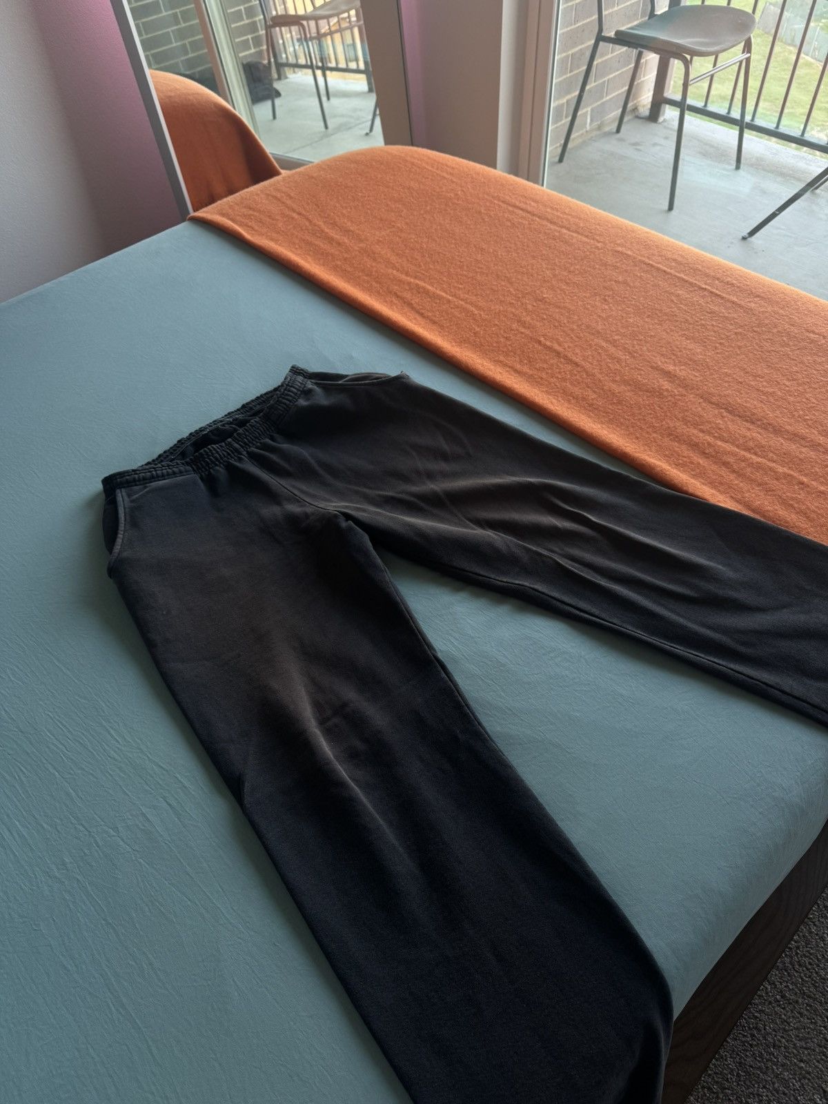 Los Angeles Apparel LAA Faded Black Sweatpants M Size US 32 / EU 48 - 4 Thumbnail