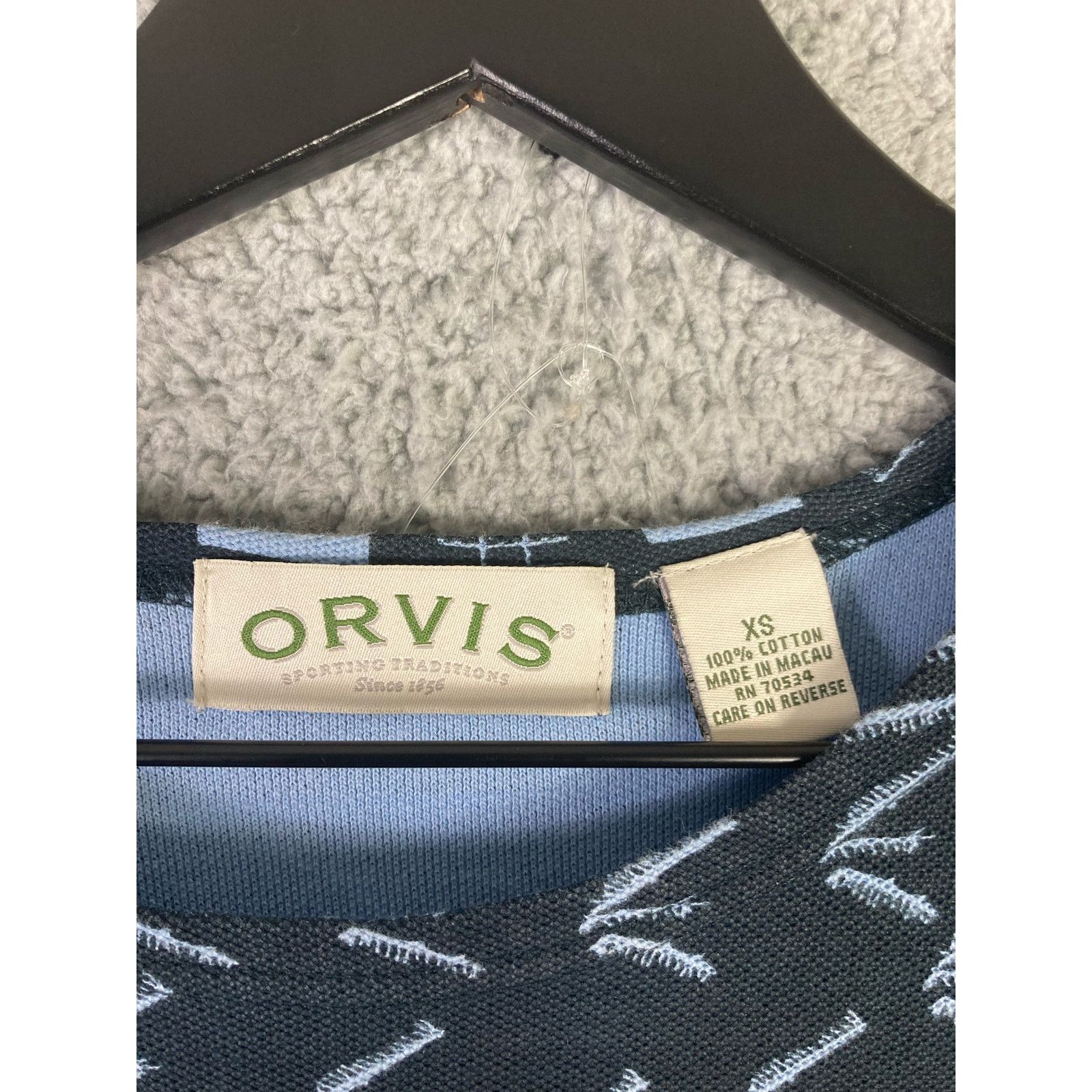 Orvis Orvis Women's XS Black Geometric T-Shirt Dress Vintage Size XS / US 0-2 / IT 36-38 - 2 Thumbnail