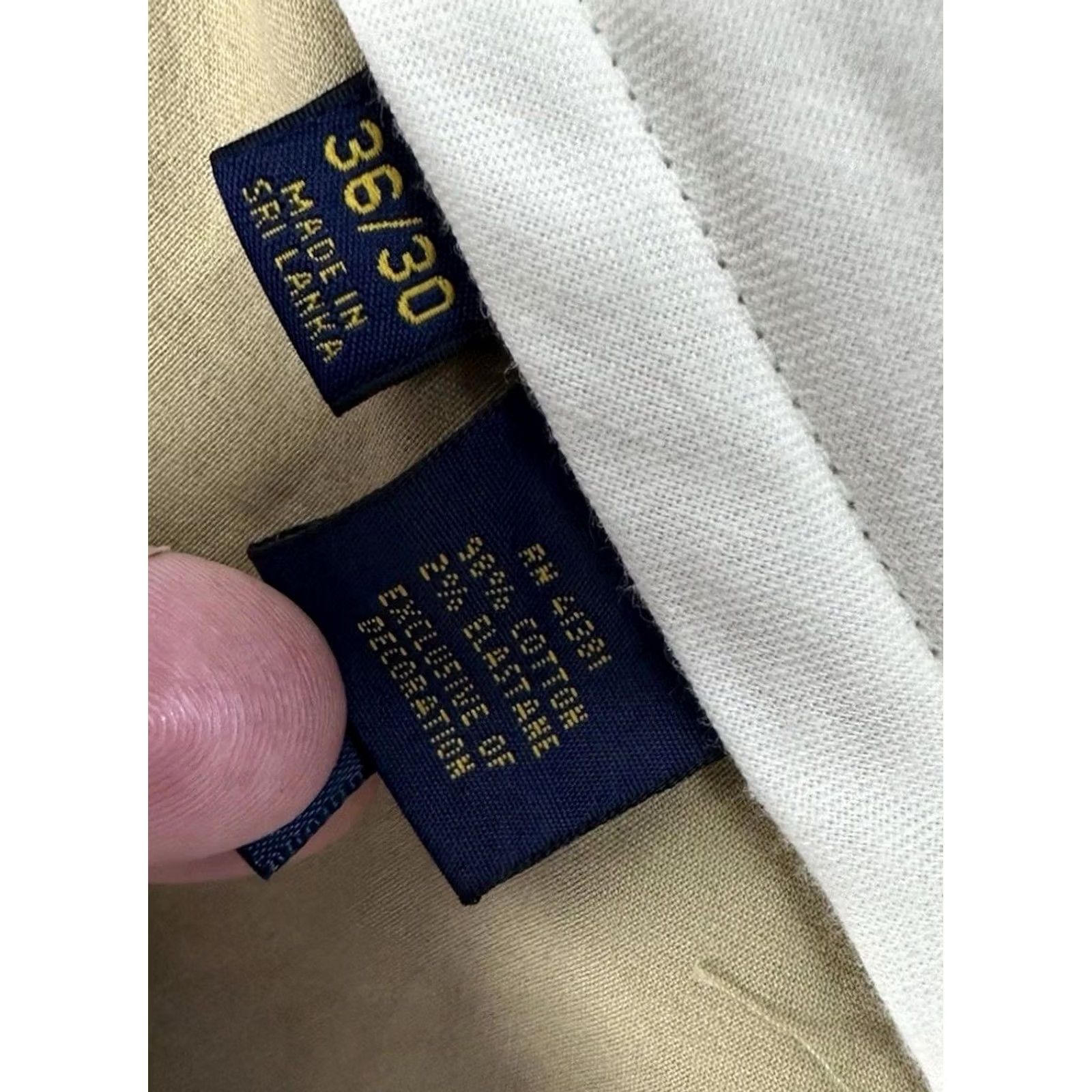 Ralph Lauren POLO GOLF Ralph Lauren Flat Front Khaki Cotton Twill Stretch / Men’s 36x30 Pants Beige Cotton Khakis Stretch Flat Front 36 Mens Size US M / EU 48-50 / 2 - 6 Thumbnail