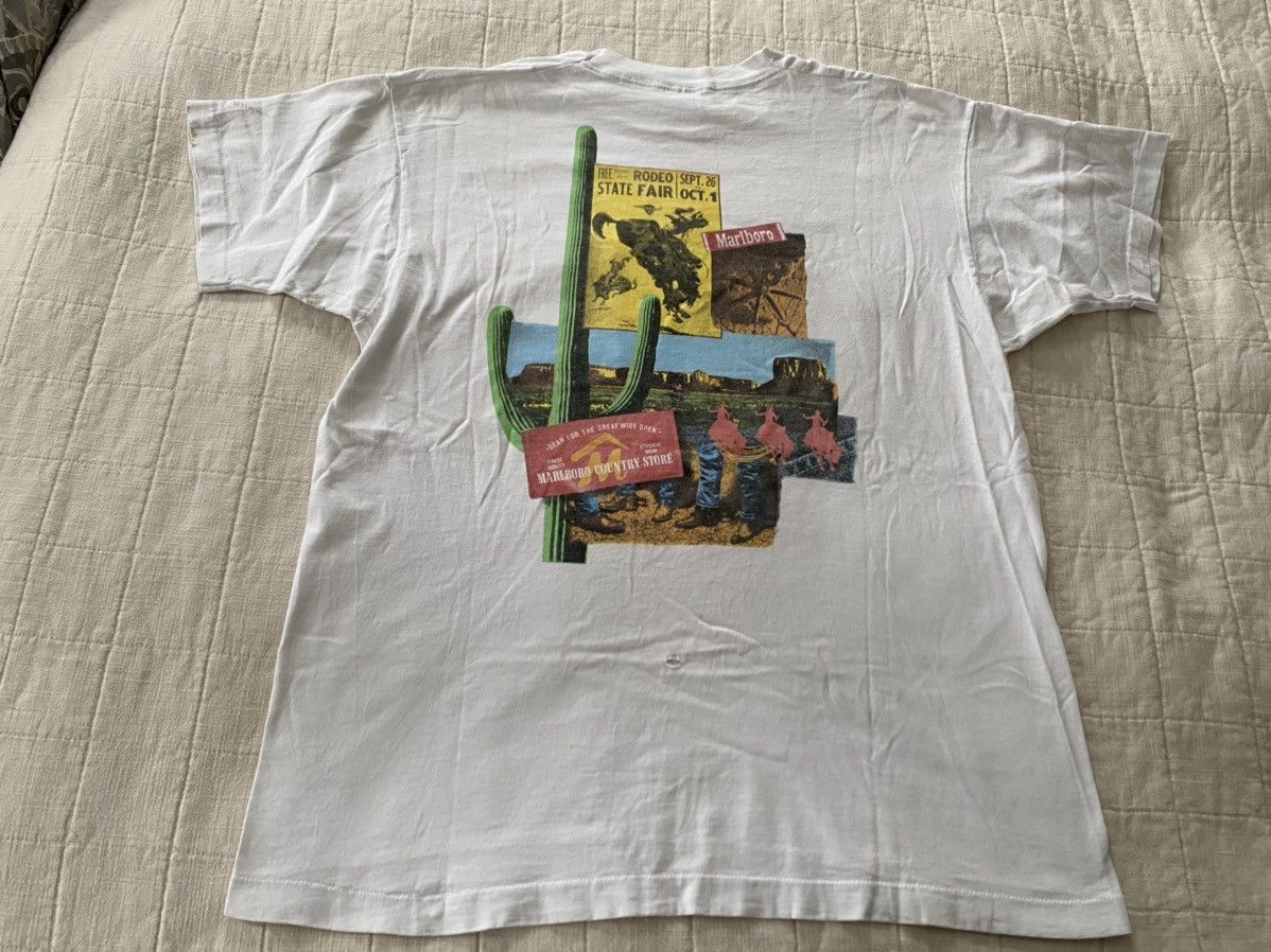 Marlboro × Vintage Thrashed Marlboro cactus Tshirt xl Size US XL / EU 56 / 4 - 2 Thumbnail
