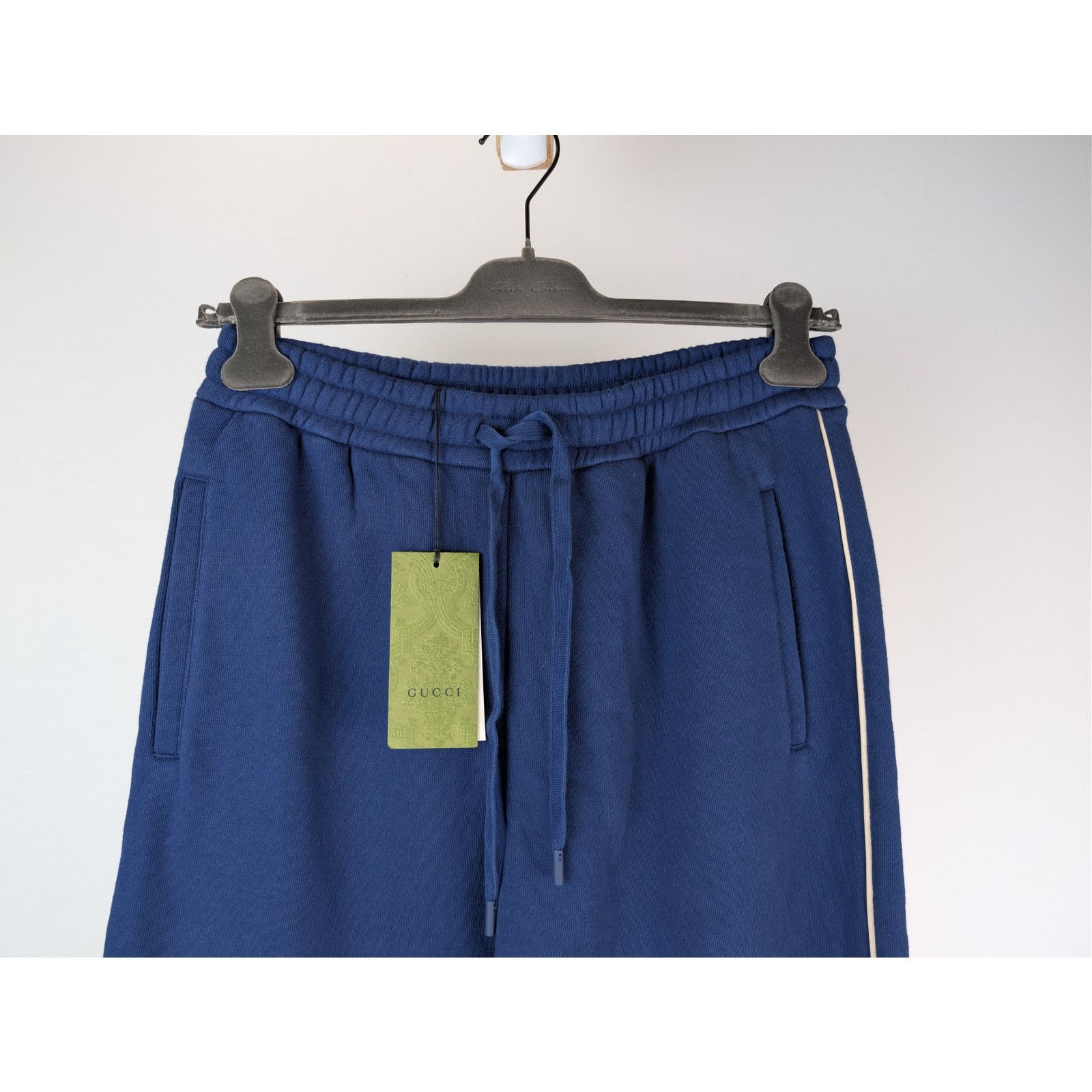 Gucci o1rshd1 Heavy Felted Cotton Jersey Trackpants Inchiostro/Mix Size US 32 / EU 48 - 3 Thumbnail