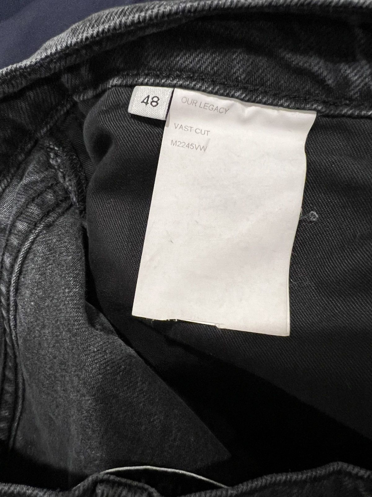 Our Legacy Our Legacy Vast Cut Black Jeans Size US 32 / EU 48 - 4 Thumbnail