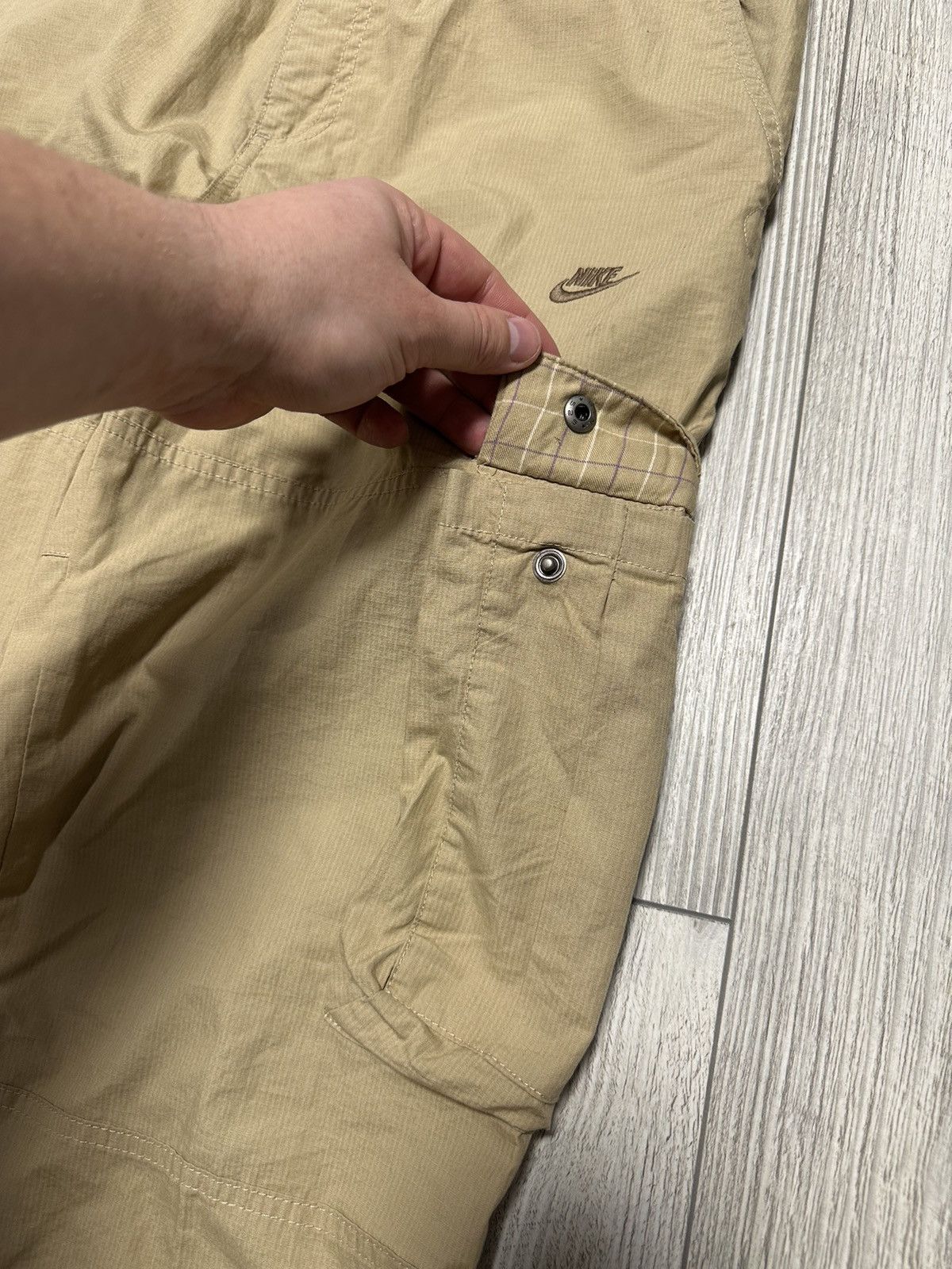 Other VERY RARE NIKE CARGO PANTS DRILL GORPCORE JAPAN STYLE Y2K 90 Size US 30 / EU 46 - 3 Thumbnail