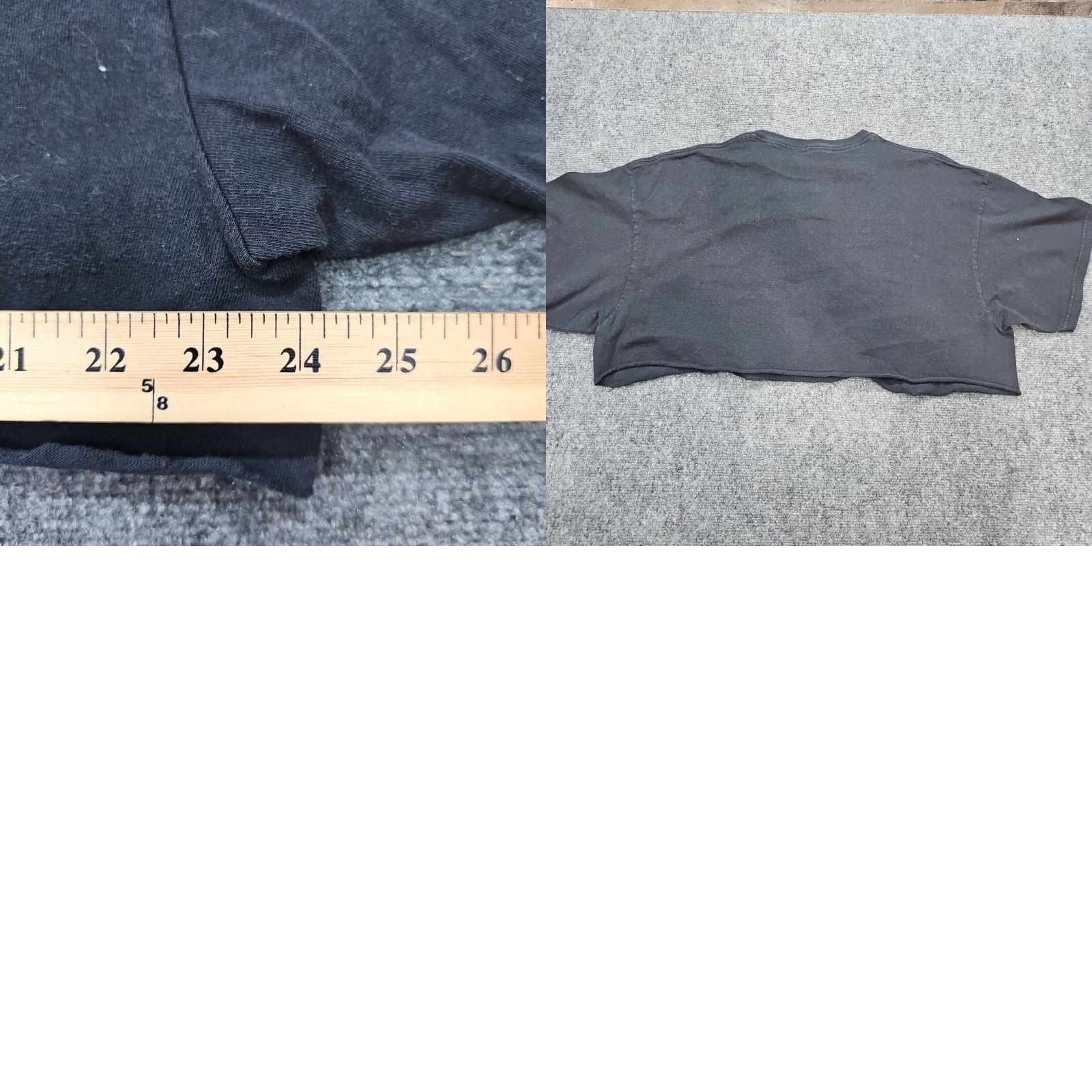 Vintage Georgia Bulldogs Crop T-Shirt Black XL Lady College Football Front Graphic Tee Size US XL / EU 56 / 4 - 8 Thumbnail