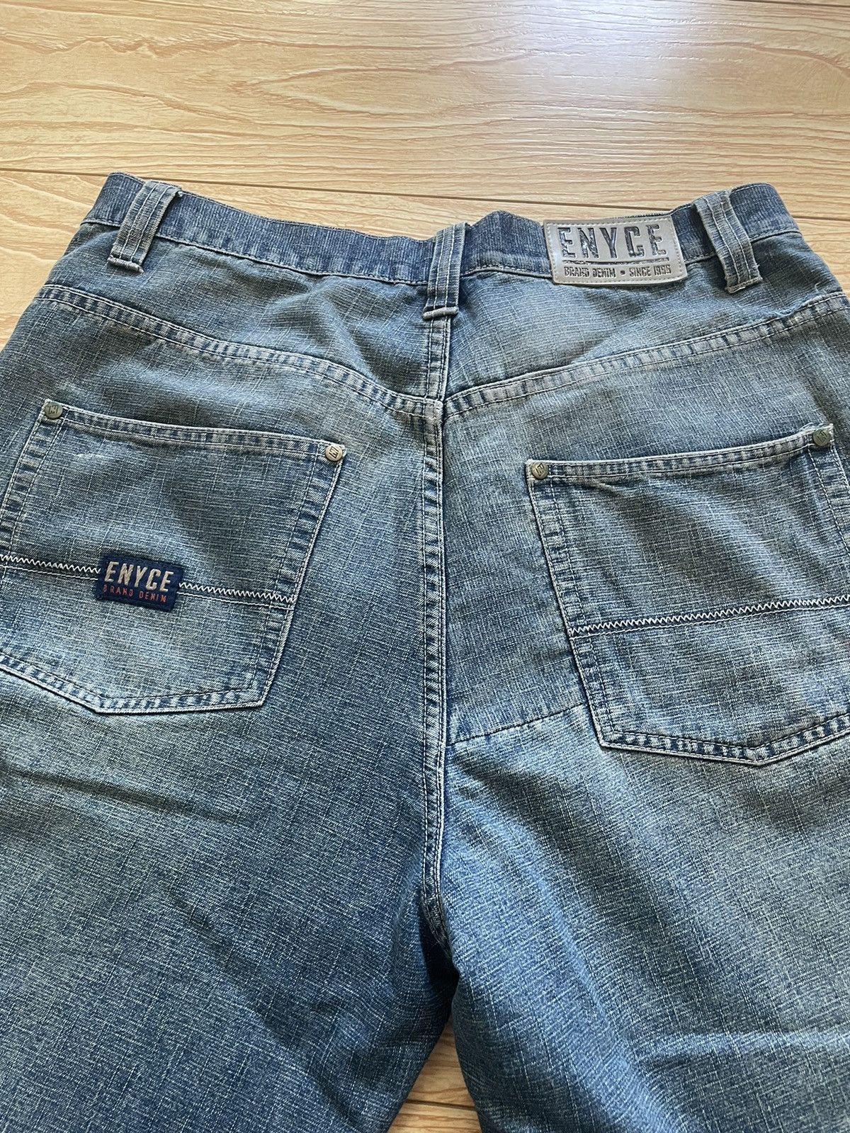 Enyce × Vintage Enyce vintage distressed embroidered jeans y2k Size US 32 / EU 48 - 3 Thumbnail