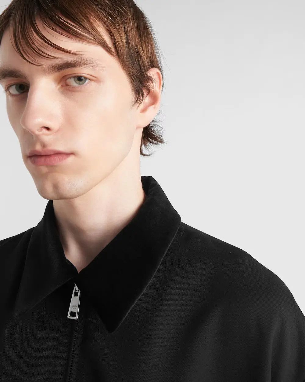 Prada oc11z0625 Wool Blouson Jacket in Black Size US XL / EU 56 / 4 - 3 Thumbnail
