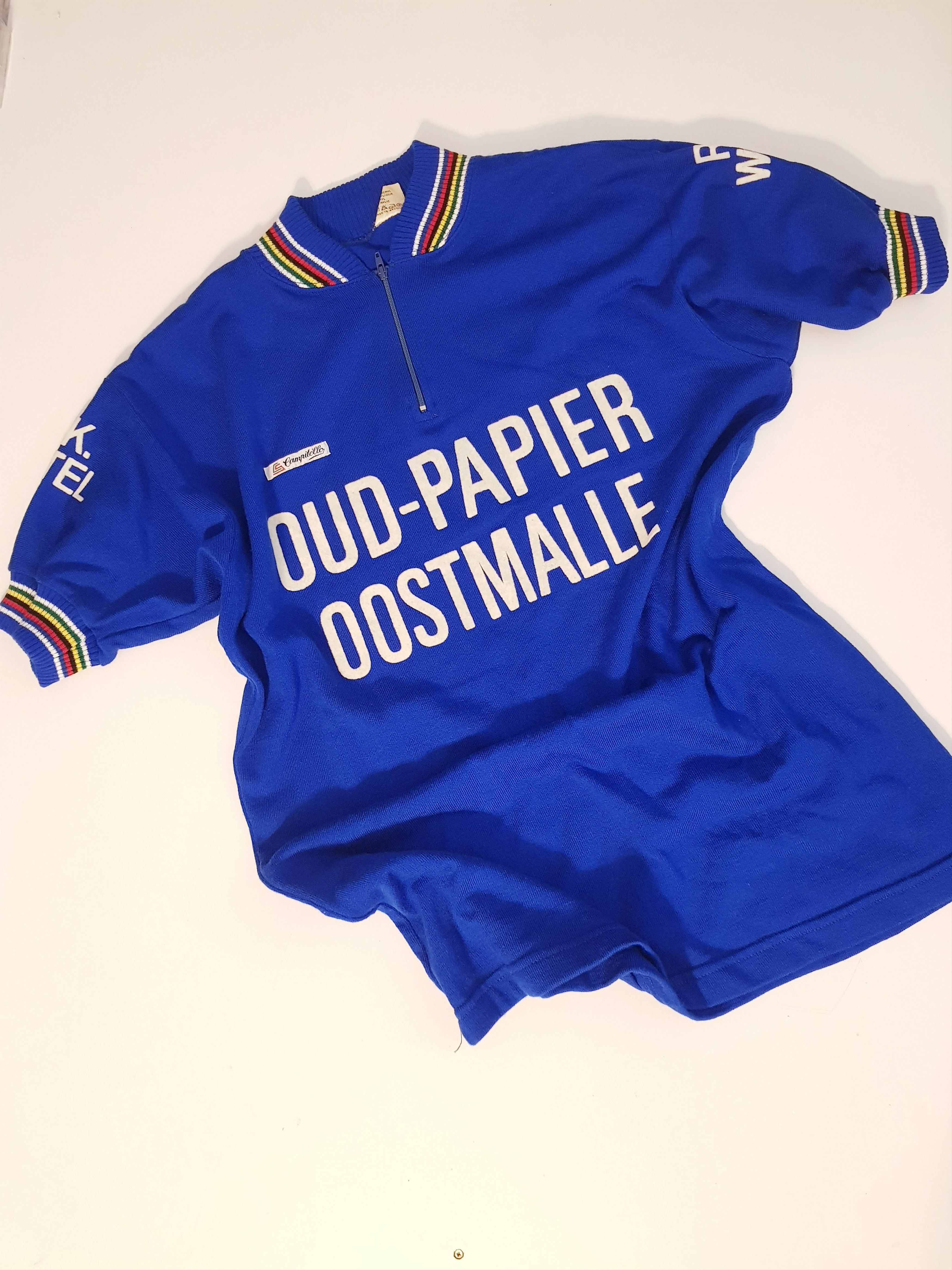 Other Campitello Vintage 70s Belgium Cycling Jersey UCI Rainbow EL Size US M / EU 48-50 / 2 - 1 Thumbnail