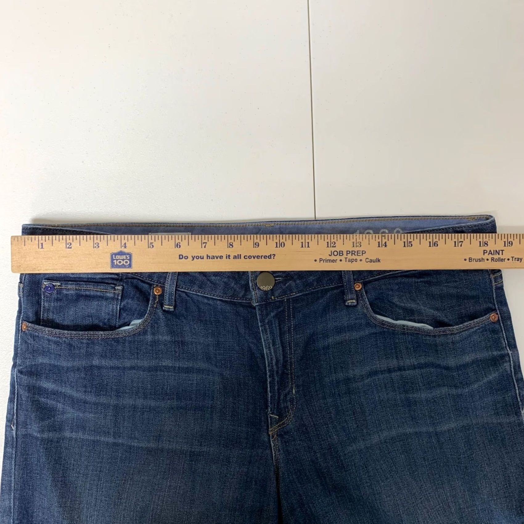 Gap Gap 1969 Sexy Boot Jeans Womens 33/16r Blue Medium Tint Stretch 5-Pocket Denim Bootcut 1969 Womens Jeans Regular Size 16 Size 38" / US 16 / IT 52 - 7 Thumbnail