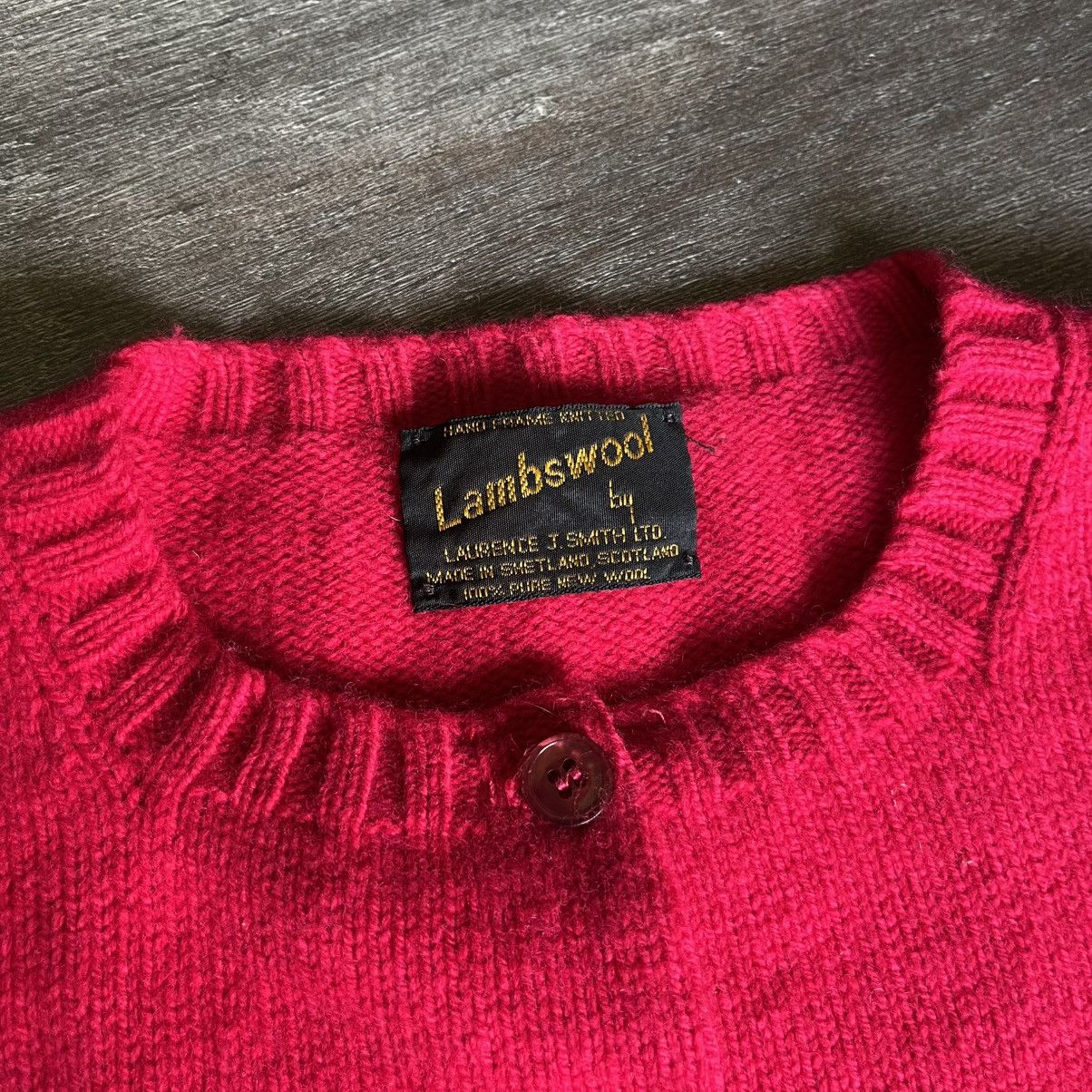 Vintage Vintage Laurence J Smith Shetland Lambswool Cardigan Sweater Size L / US 10 / IT 46 - 6 Thumbnail