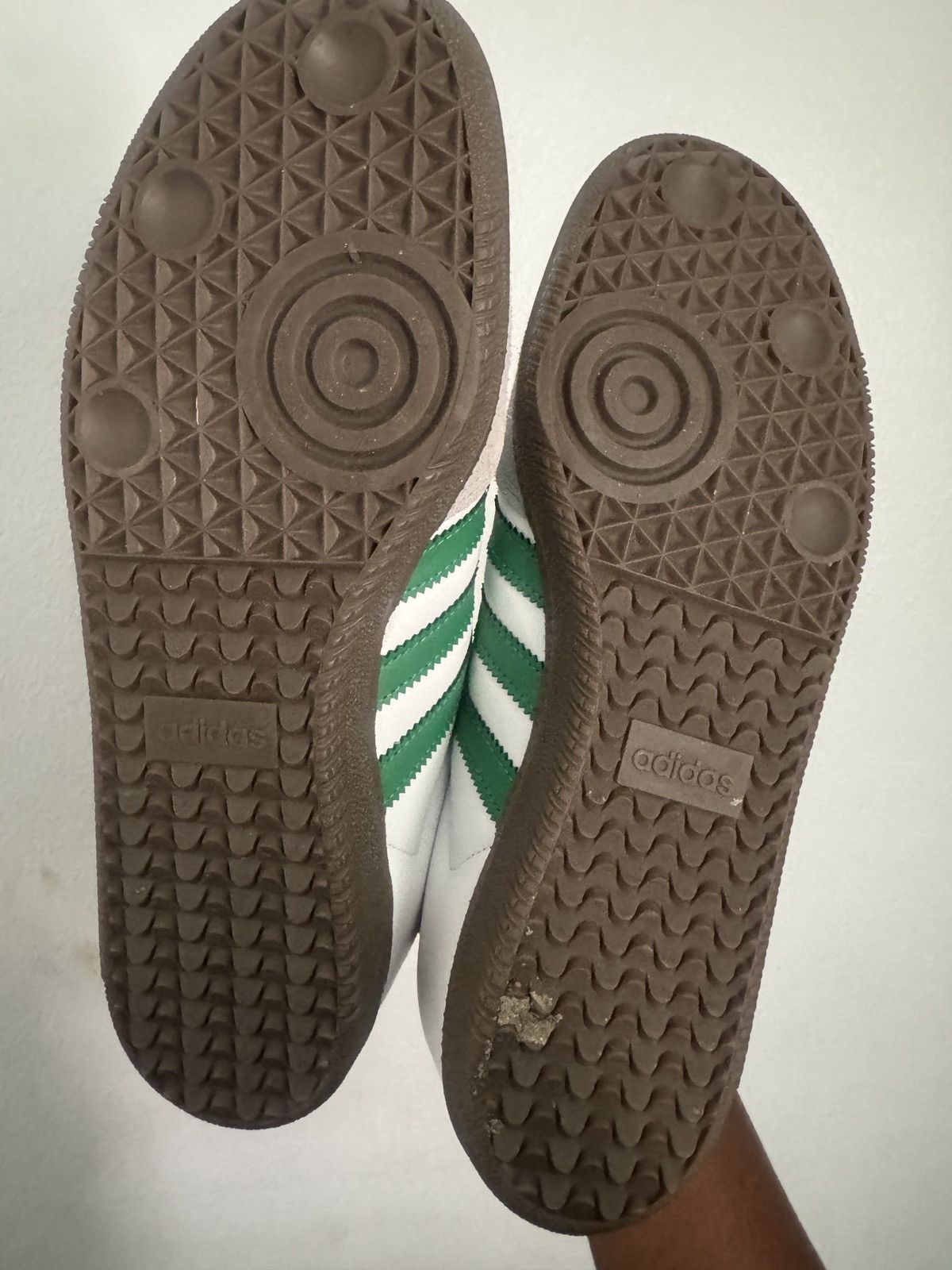 Adidas Adidas Sambas white and green colorway Size US 9.5 / EU 42-43 - 3 Thumbnail