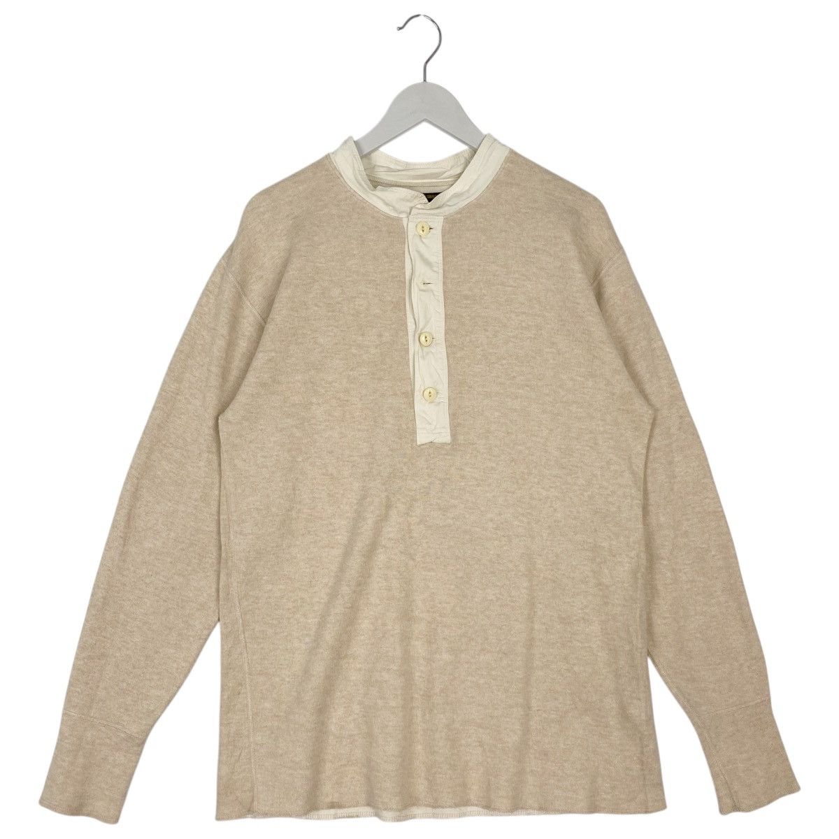 Other Vintage Surf Family Half Button Beige Pullover Jumper Size M Size US M / EU 48-50 / 2 - 1 Thumbnail