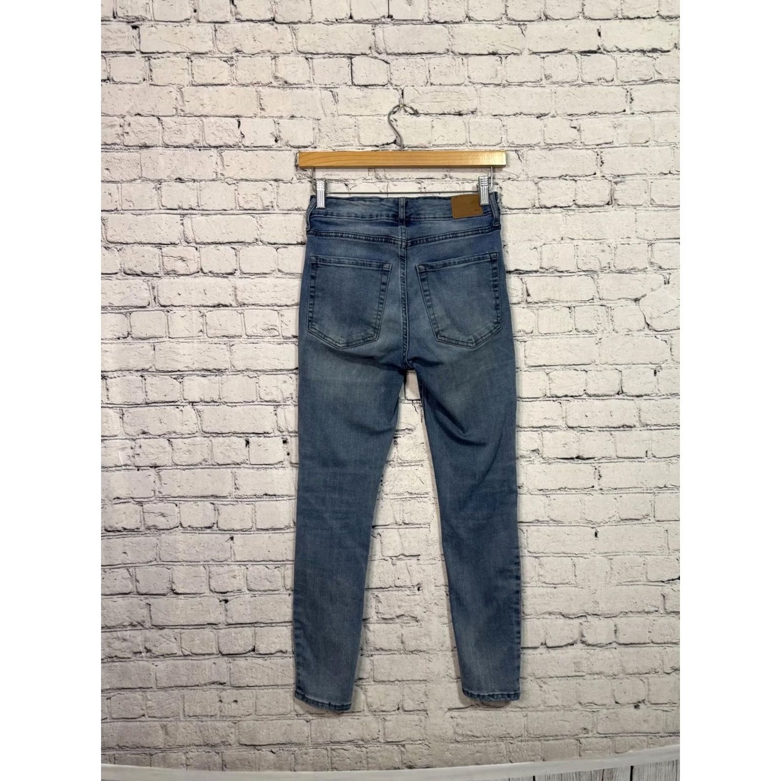 Vintage Aéropostale Women's Skinny Jeans Size 4 Petites Short 23x25 Blue Denim Jeans Mens? Size 40" / US 18 - 6 Thumbnail