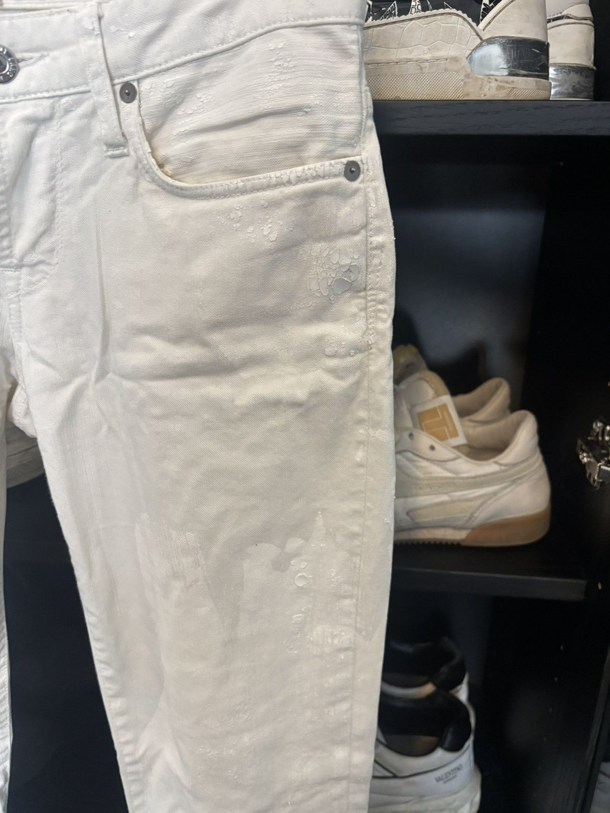 Helmut Lang helmut lang white painter denim jeans Size 25" / US 0 / IT 36 - 3 Thumbnail