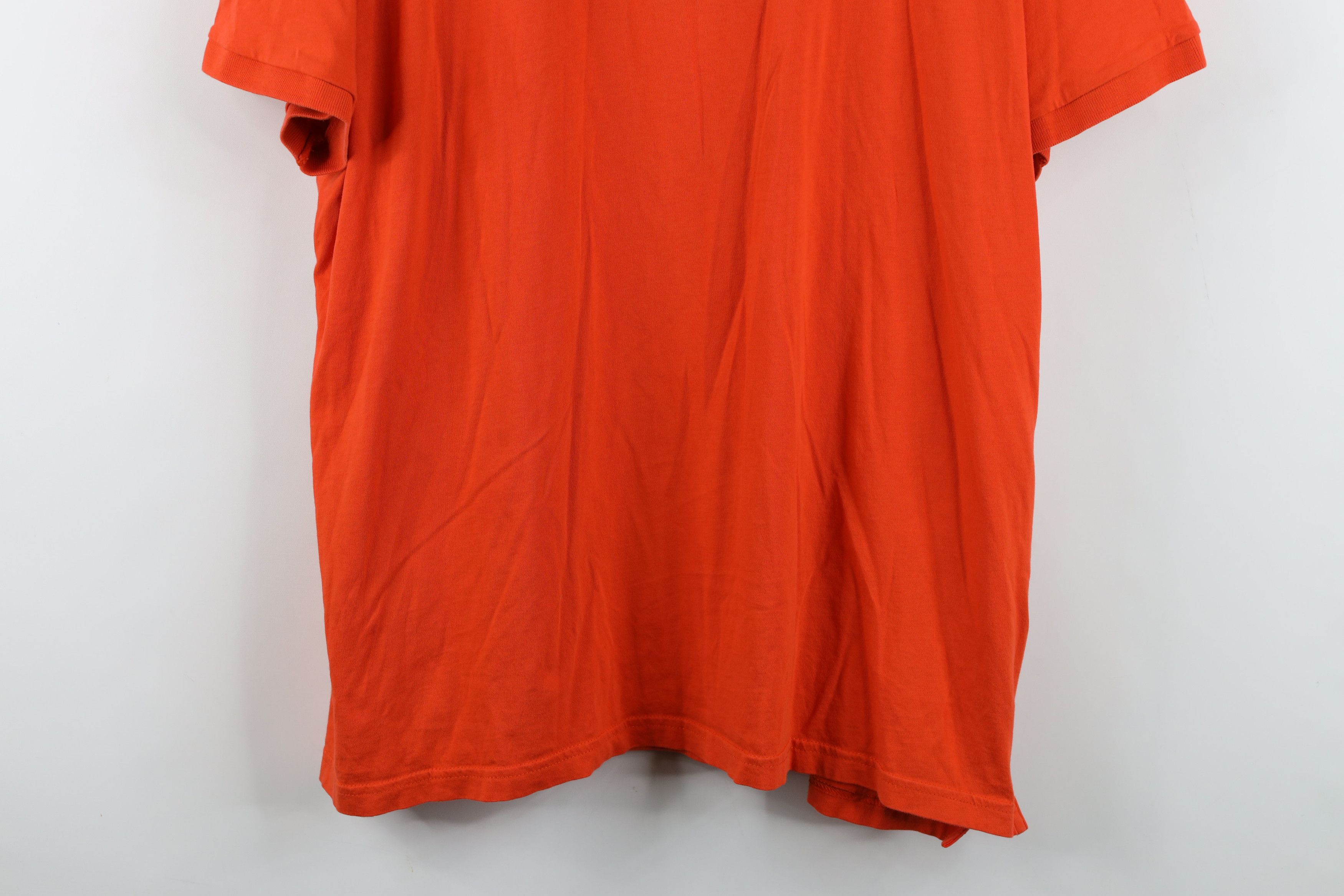 Nike Vintage Y2K Nike Spell Travis Scott Mini Swoosh Polo Orange Size US XXL / EU 58 / 5 - 3 Thumbnail