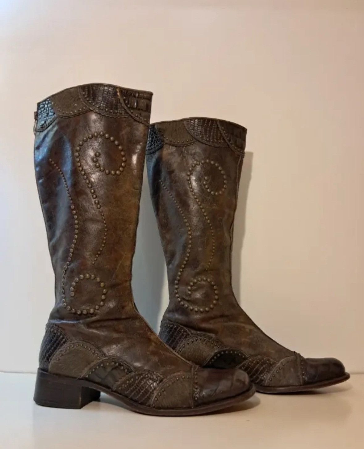 Other El Dantes ocher Boots – Size EU 41 – Genuine Leather Size US 10 / IT 40 - 1 Thumbnail