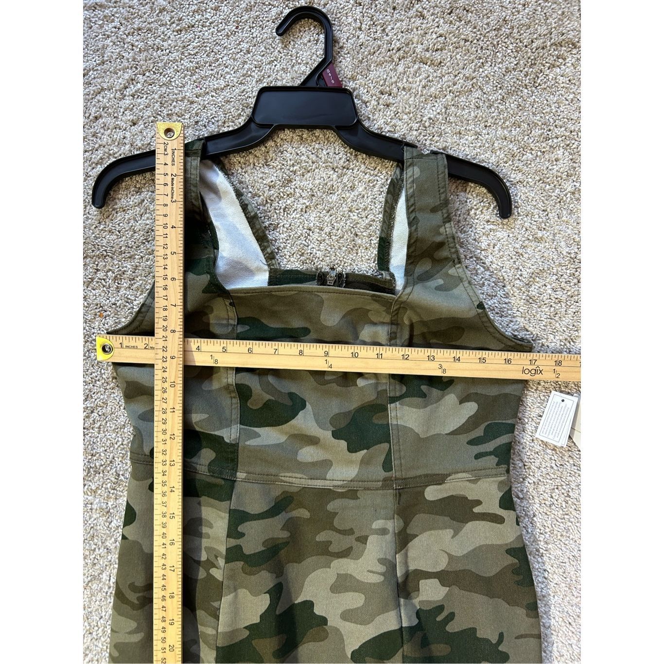 Other No Boundaries’ Juniors Denim Pinafore Camo Mini Dress. Size S (4-6). New. Size S / US 4 / IT 40 - 7 Thumbnail