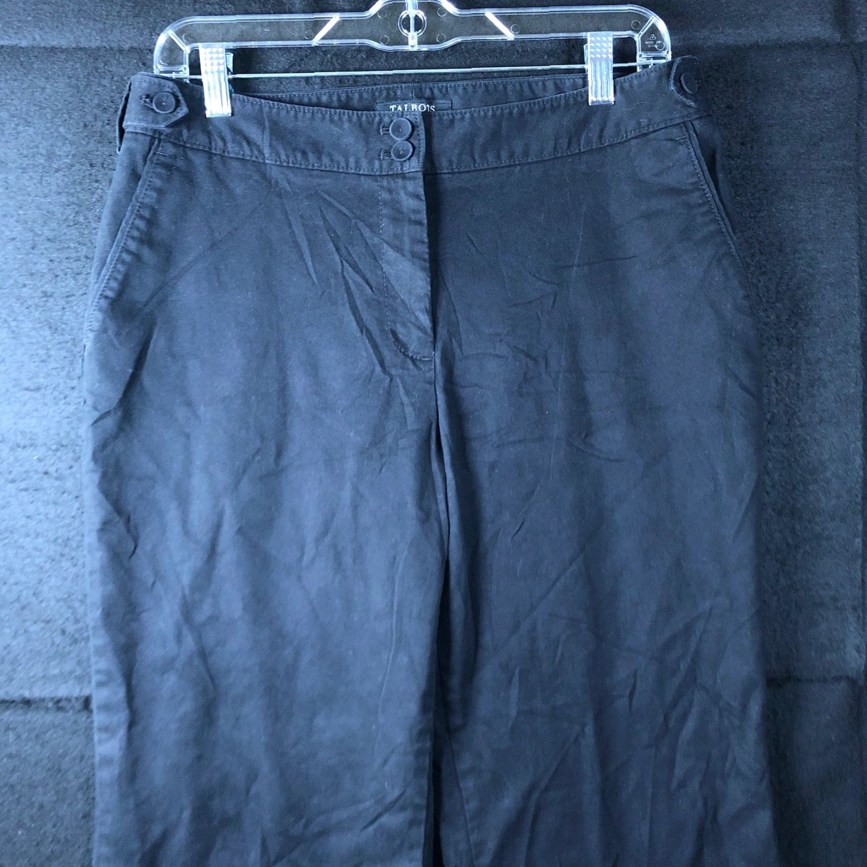 Talbots Talbots Womens Pants Black Petite Heritage Mid Rise Straight Leg Stretch 10P Size 24" / US 00 / IT 34 - 2 Thumbnail