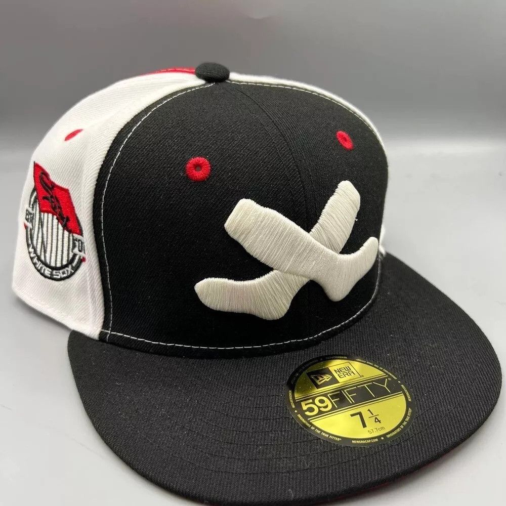 New Era Chicago White Sox Hat Men 7 1/4 59Fifty New Era Fitted Cap Size ONE SIZE - 1 Thumbnail