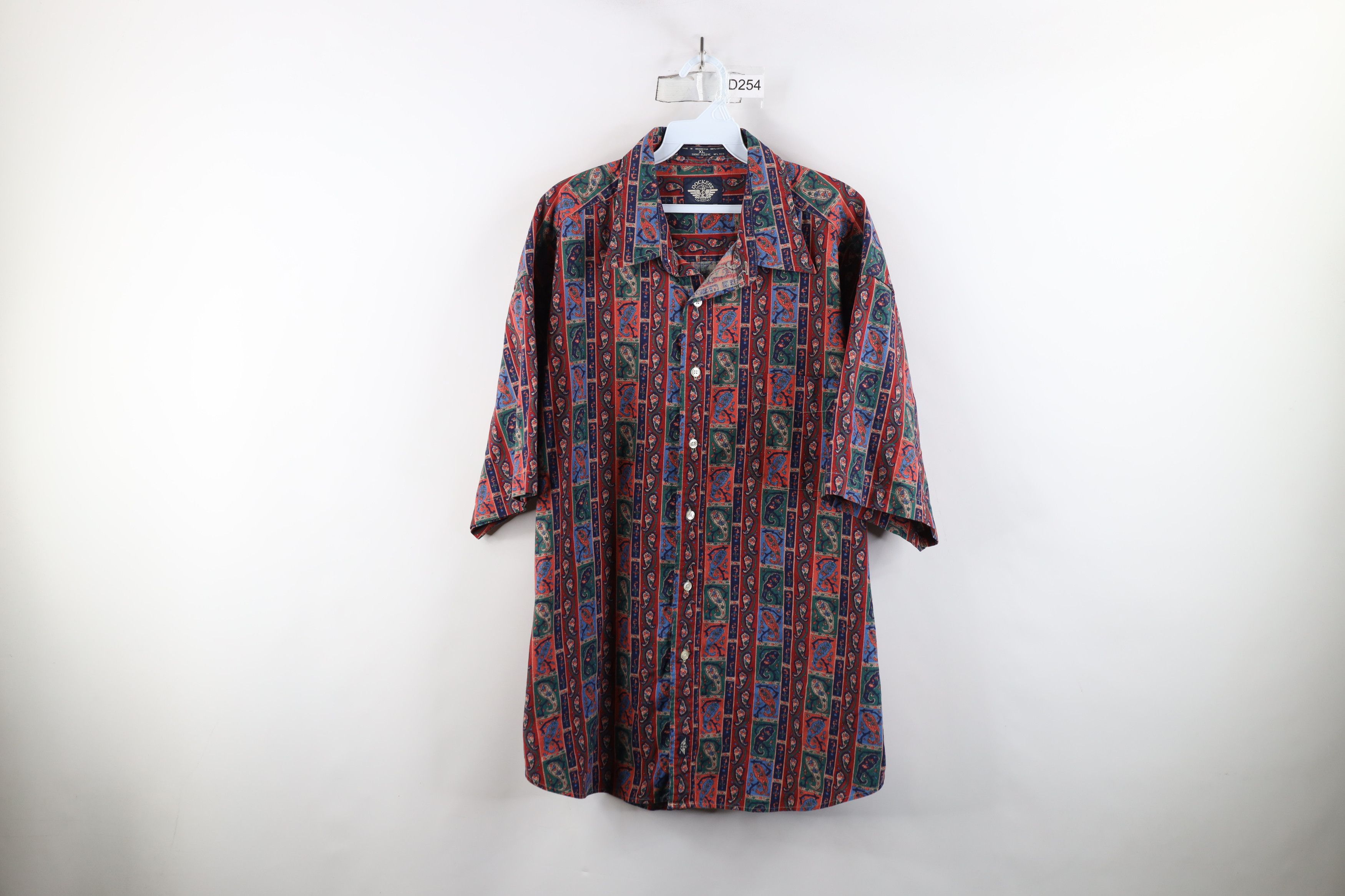 Vintage Vintage 90s Streetwear Baggy Fit Short Sleeve Button Shirt Size US XL / EU 56 / 4 - 1 Thumbnail