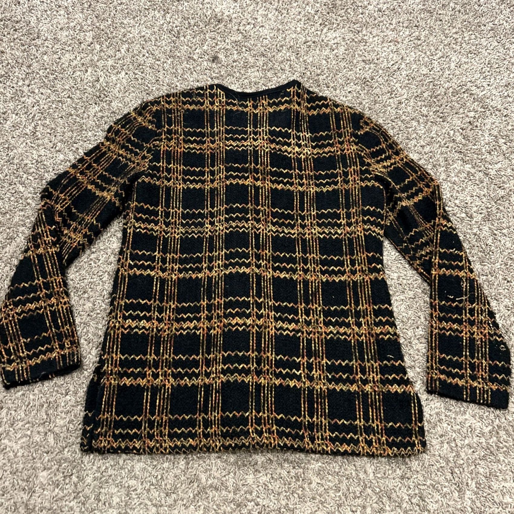 Vintage VINTAGE Brown Jacket Womens M First Option Women Black Button Closure Lightweight Size B14 Size M / US 6-8 / IT 42-44 - 3 Thumbnail