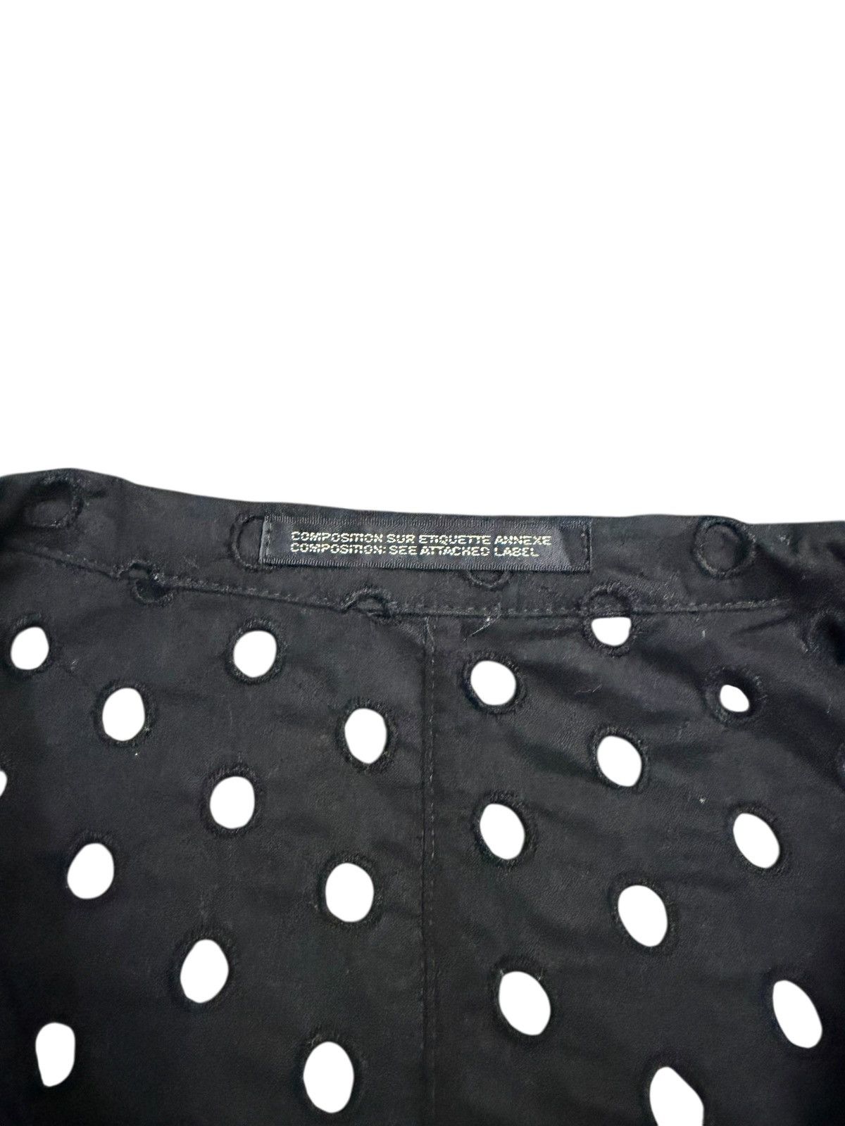 Yohji Yamamoto Yohji Yamamoto Dot Punching Asymmetric Blouse Size L / US 10 / IT 46 - 4 Thumbnail