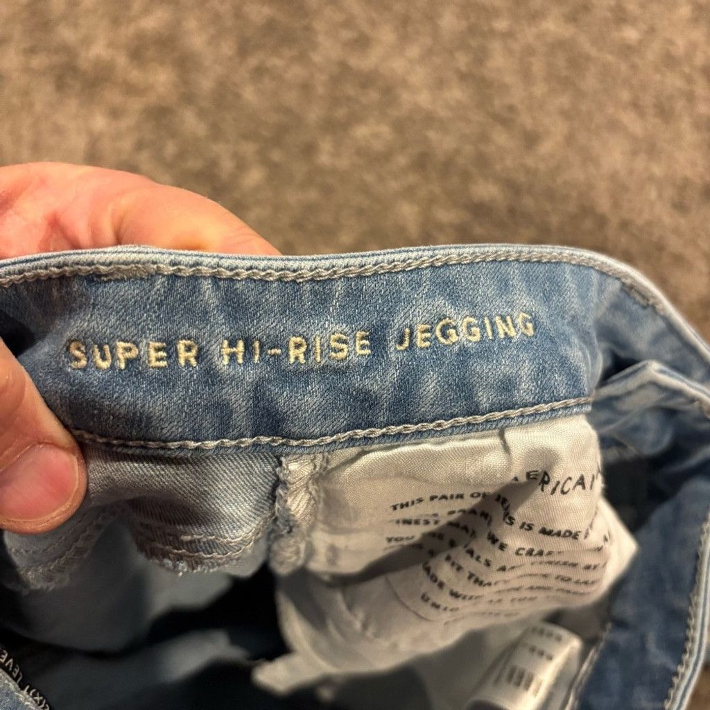 American Eagle Outfitters Women’s American Eagle Super Hi Rise Jegging Jeans Size 24" / US 00 / IT 34 - 7 Thumbnail