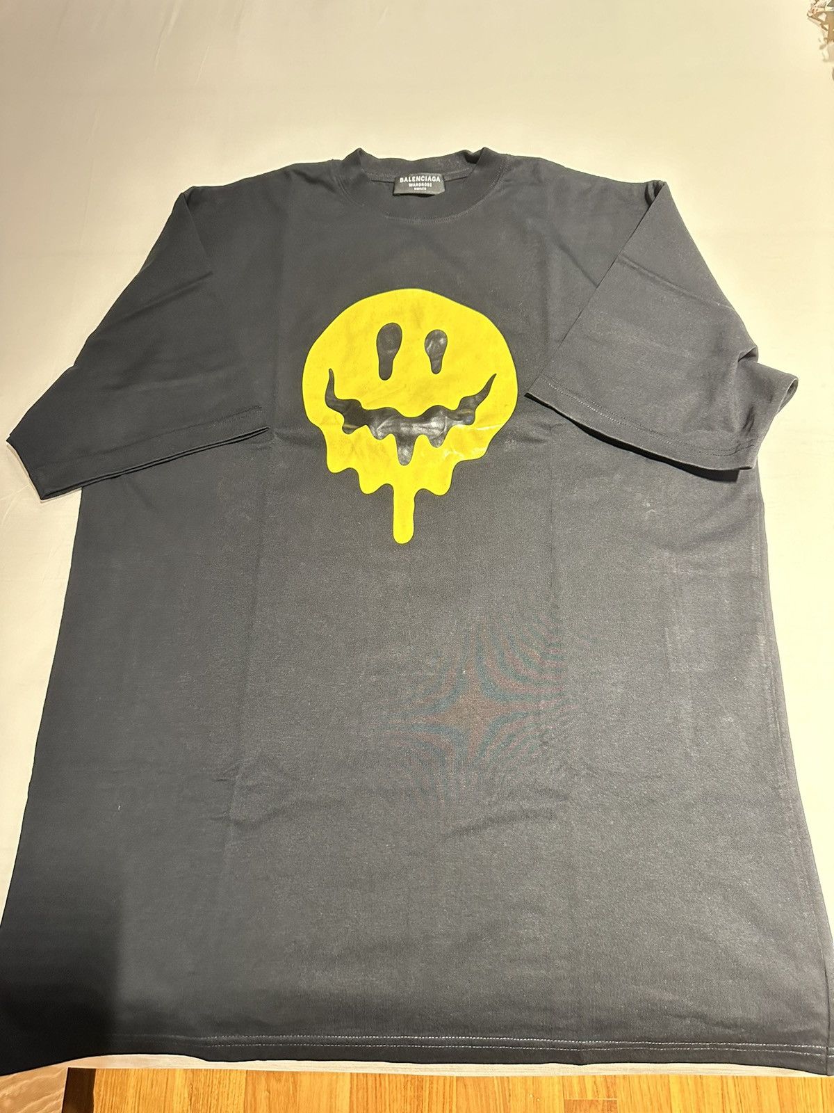 Balenciaga Black t-shirt smiley face