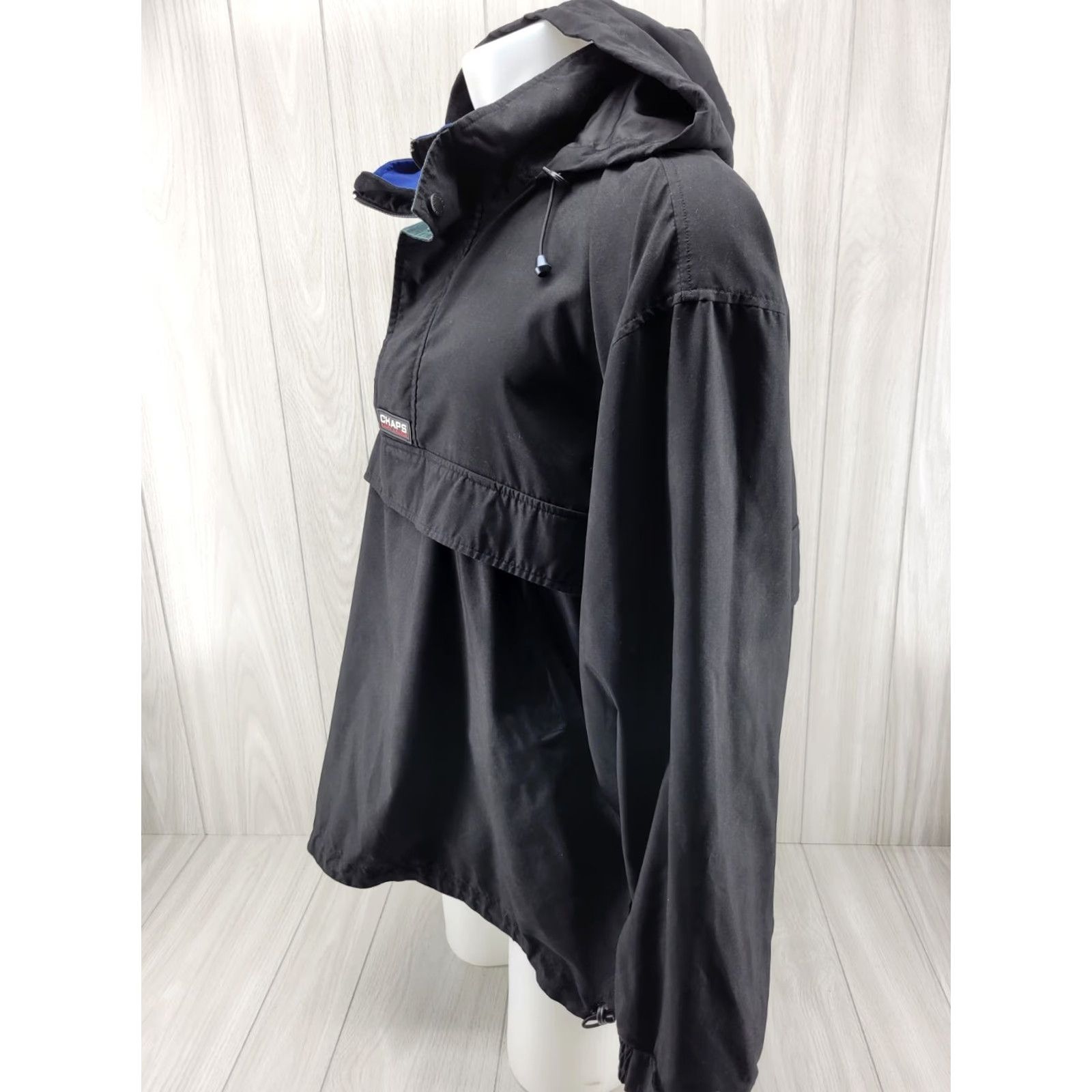 Ralph Lauren VINTAGE Chaps Ralph Lauren Mens Black 1/4 Zip Pullover Windbreaker Jacket XL Size US XL / EU 56 / 4 - 3 Thumbnail