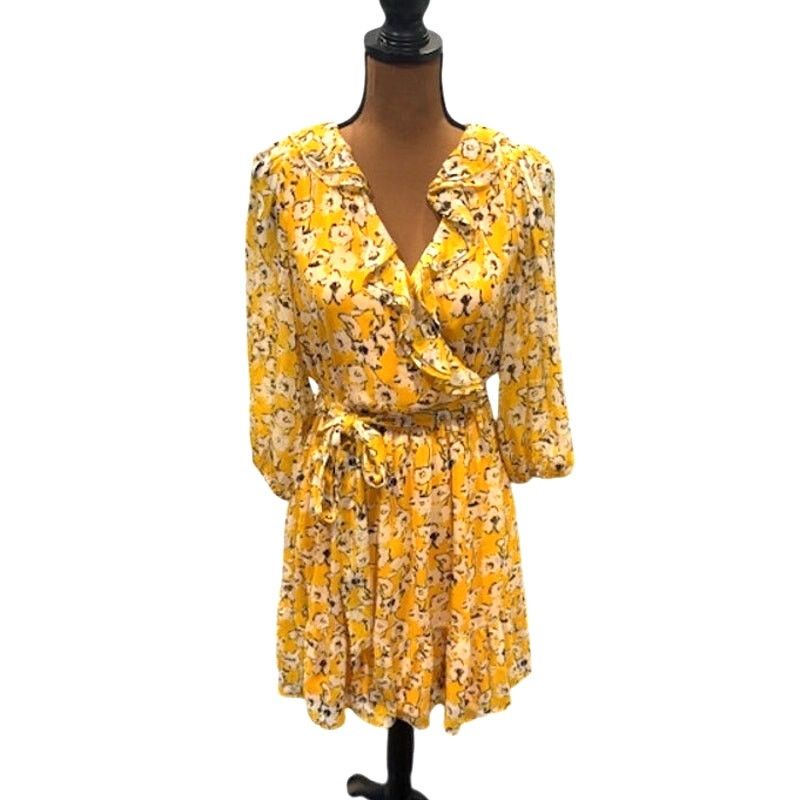 Karl Lagerfeld Karl Lagerfeld Paris Chiffon Floral Print V-Neck Mini Dress Size M / US 6-8 / IT 42-44 - 2 Thumbnail