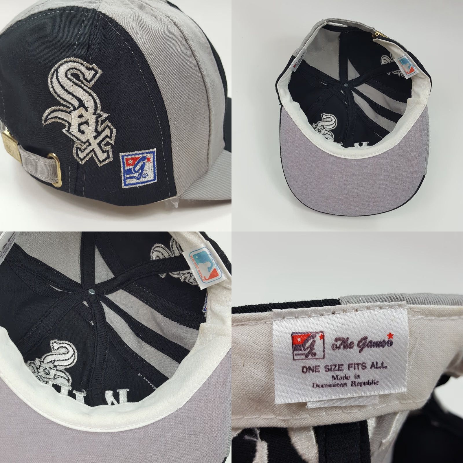 MLB VINTAGE 90s Chicago White Sox The Game Snapback Hat Adjustable Black Baseball Cap MLB Mens Size ONE SIZE - 8 Thumbnail