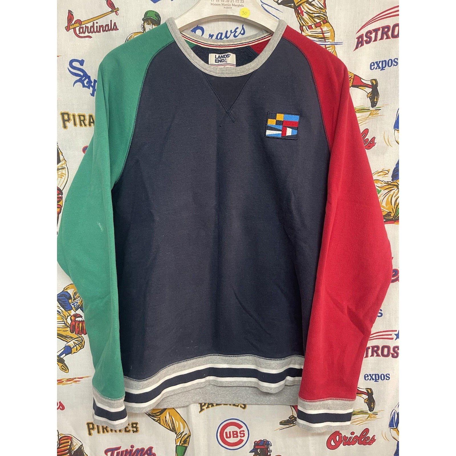 Lands' End VTG Y2K 90S LANDS END SERIOUS SWEATS NAUTICAL SWEATSHIRT - M Size US L / EU 52-54 / 3 - 1 Thumbnail