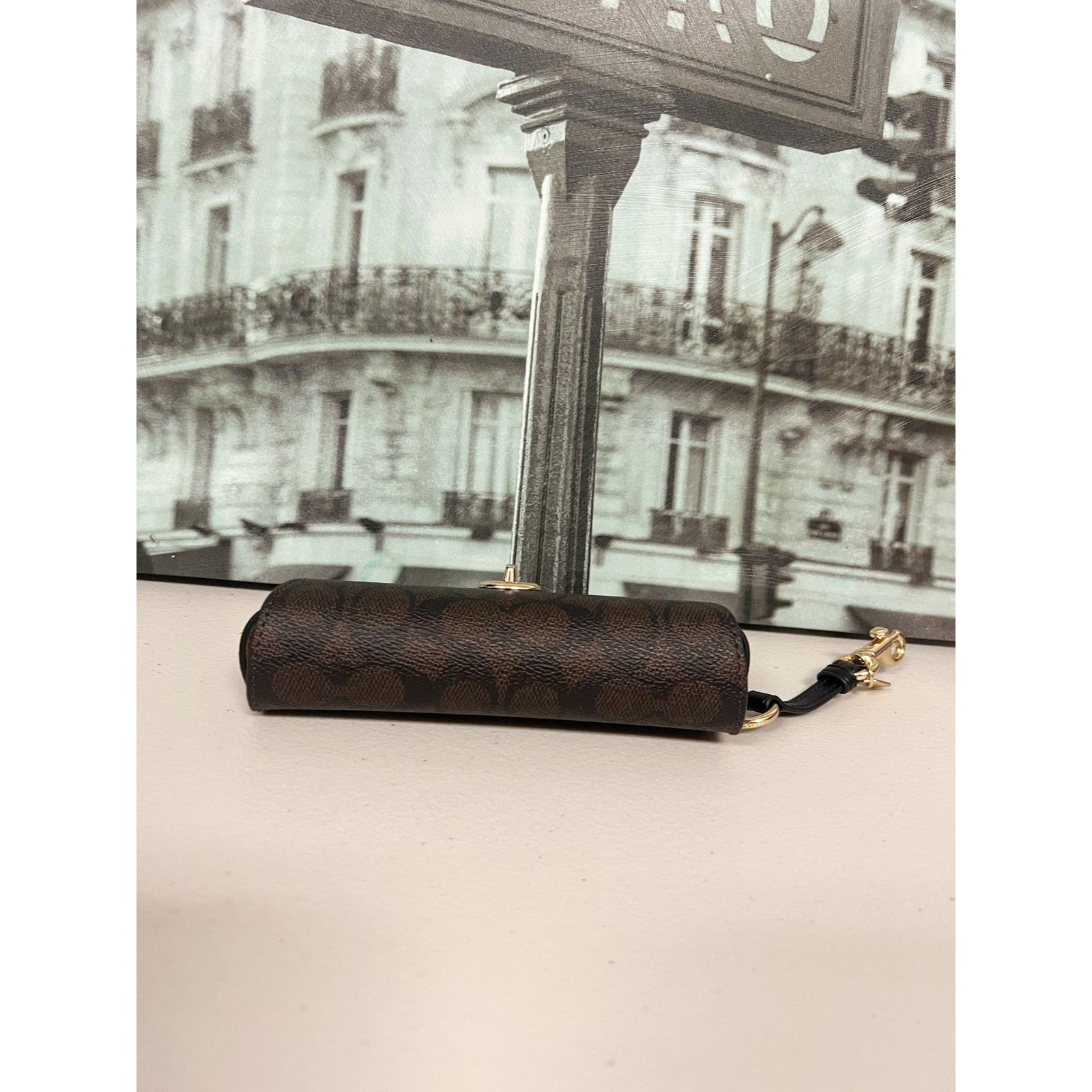 Coach Coach CZ207 Sunglass Case In Signature Canvas IN Black Size ONE SIZE - 5 Thumbnail