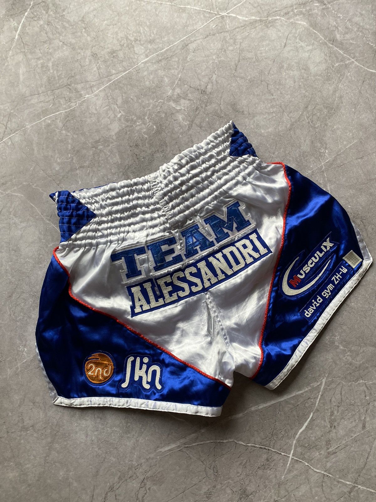 Vintage Vintage THAI4MORE Muay Thai Boxing Training David Gym Shorts Size US 34 / EU 50 - 2 Thumbnail