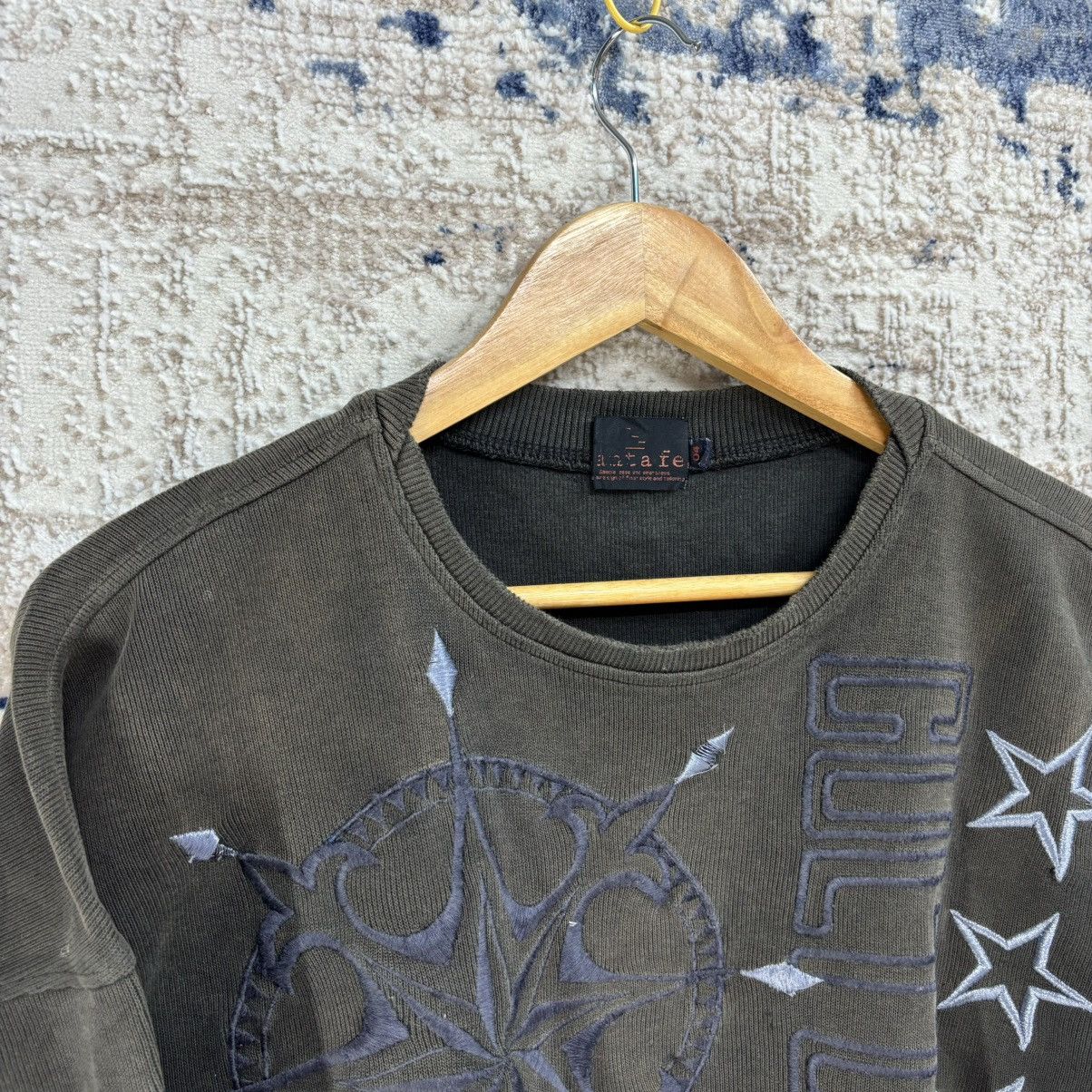 Japanese Brand × Vintage Vintage Distressed Santa Fe Embroidered Logo Sweatshirt Size US L / EU 52-54 / 3 - 2 Thumbnail