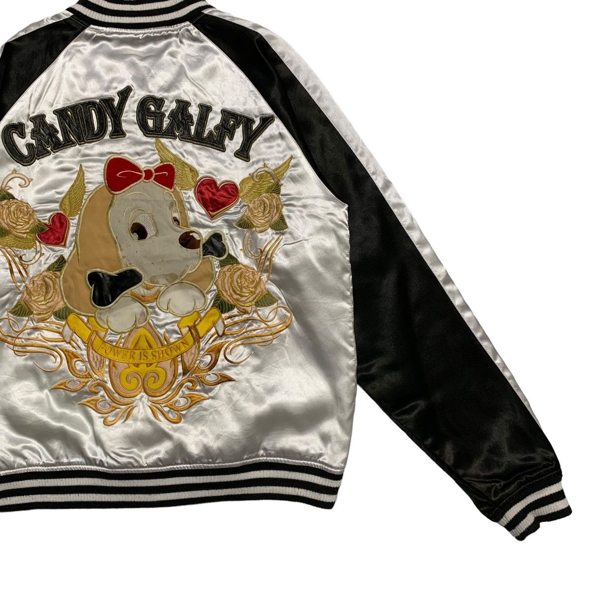 Japanese Brand Candy Galfy Dog Big Picture Sukajan Jacket Size M / US 6-8 / IT 42-44 - 3 Thumbnail